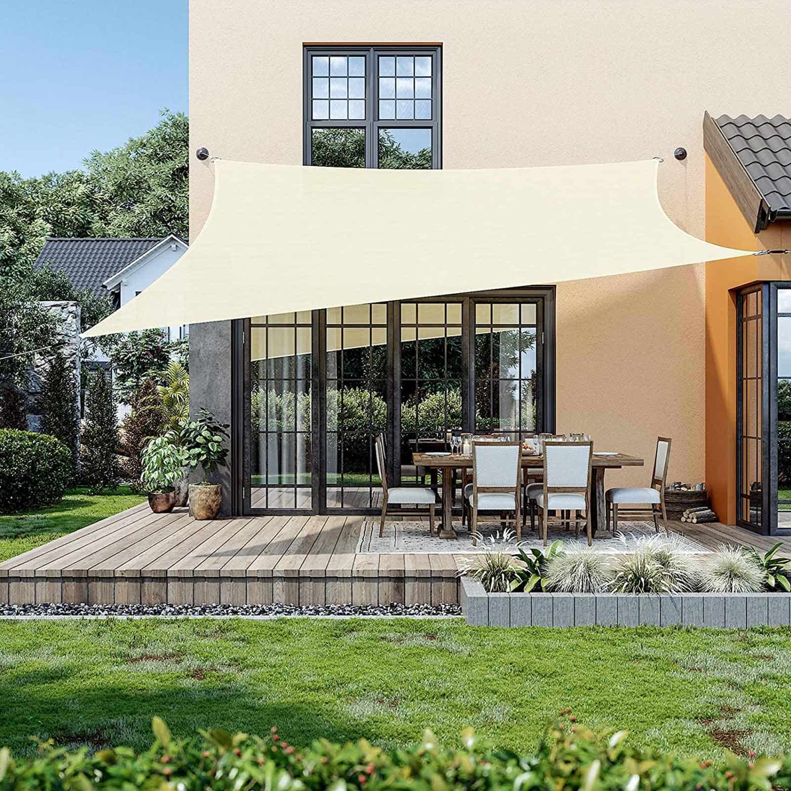 3 x 5 m Sonnensegel aus HDPE-GSS35EYV1