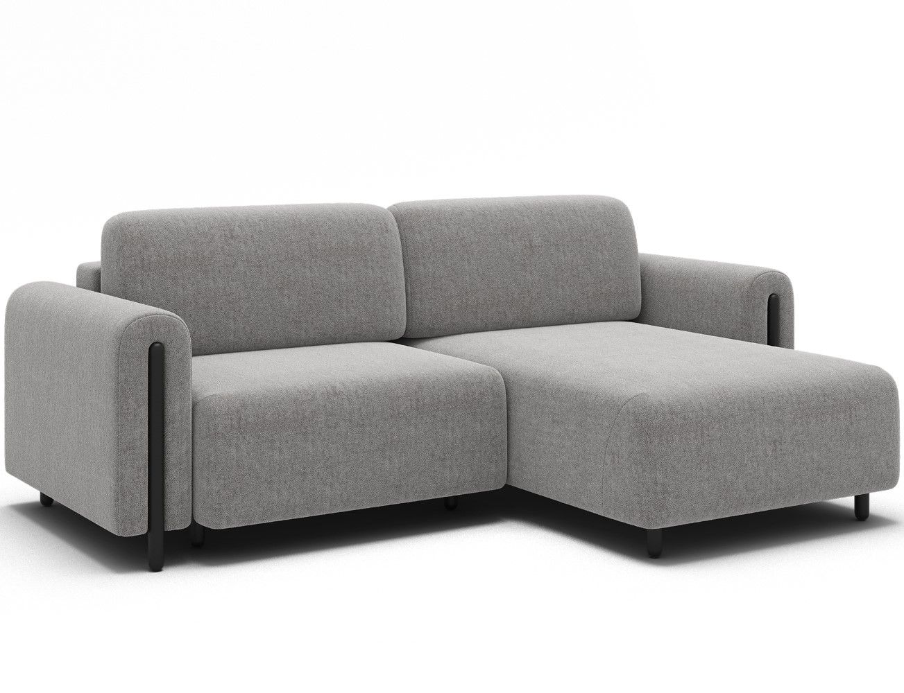 Ecksofa Acossta von Eltap Amore Mikrofaser mit Schlaffunktion Bettkasten