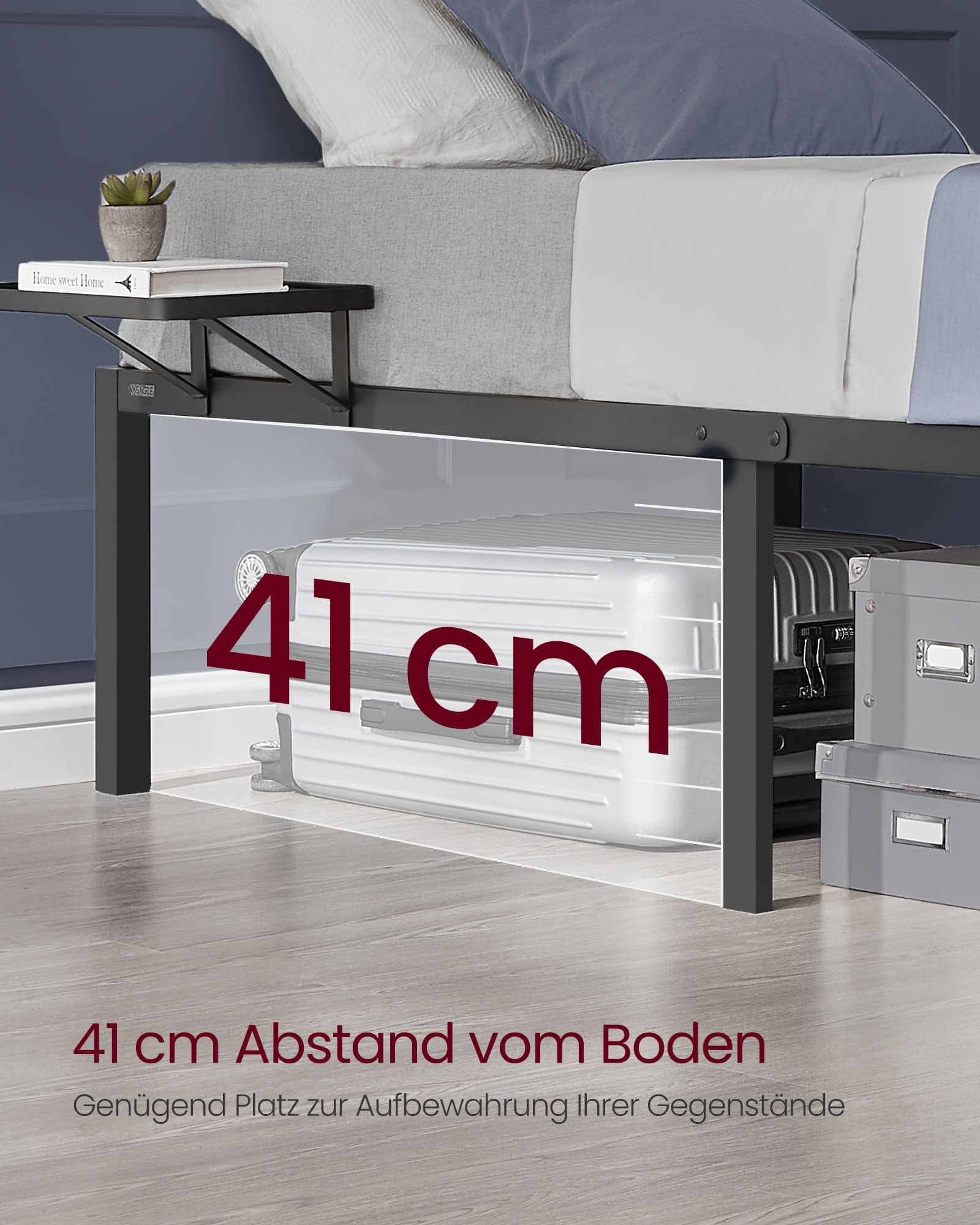 Bettgestell, Bettrahmen, Bettgestell aus Metall