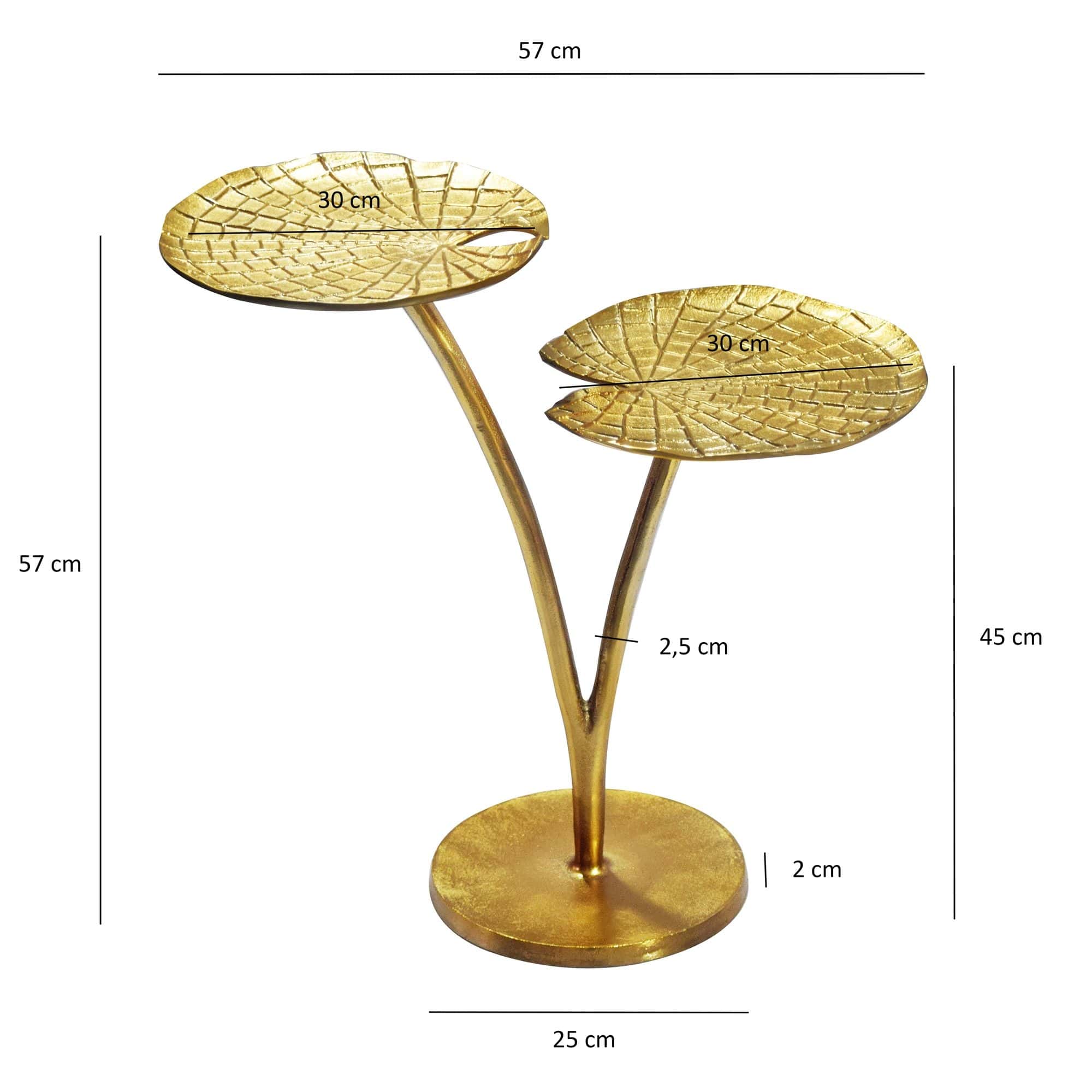 Beistelltisch Seerosenblatt Gold 57cm Aluminium Tisch - Design Anstelltisch Alu Modern Rund - Wohnzimmertisch Metall - Metalltisch Dekotisch Couchtisch Handmade Beistelltisch Seerosenblatt Gold 57cm Aluminium Tisch - Design Anstelltisch Alu Modern Rund - Wohnzimmertisch Metall - Metalltisch Dekotisch Couchtisch Handmade
