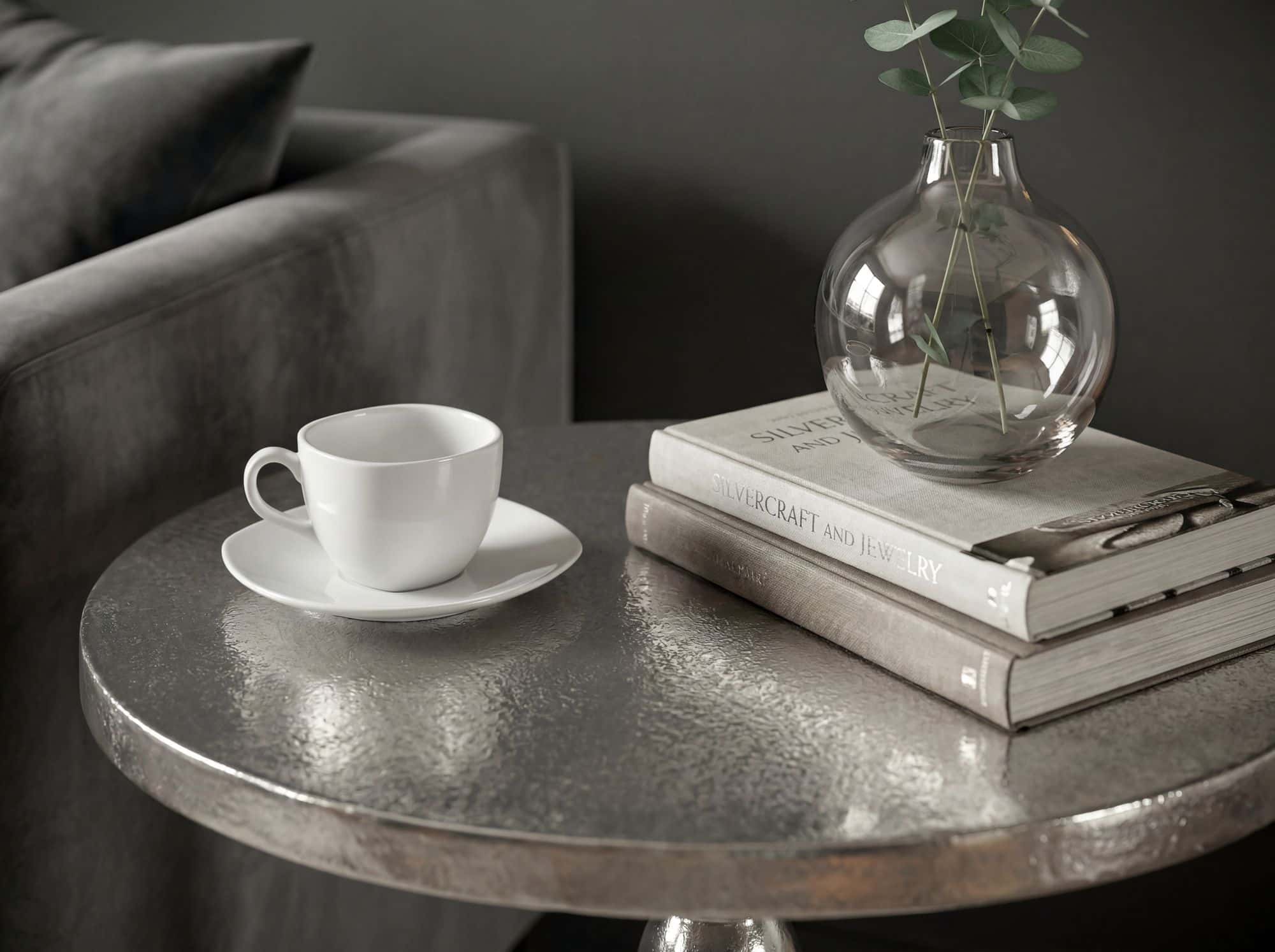 Beistelltisch Silber 40cm Aluminium Tisch Rund - Anstelltisch Raw Finish - Design Wohnzimmertisch Dekotisch - Metalltisch Orientalisch Modern - Sofatisch Couchtisch Handmade Beistelltisch Silber 40cm Aluminium Tisch Rund - Anstelltisch Raw Finish - Design Wohnzimmertisch Dekotisch - Metalltisch Orientalisch Modern - Sofatisch Couchtisch Handmade