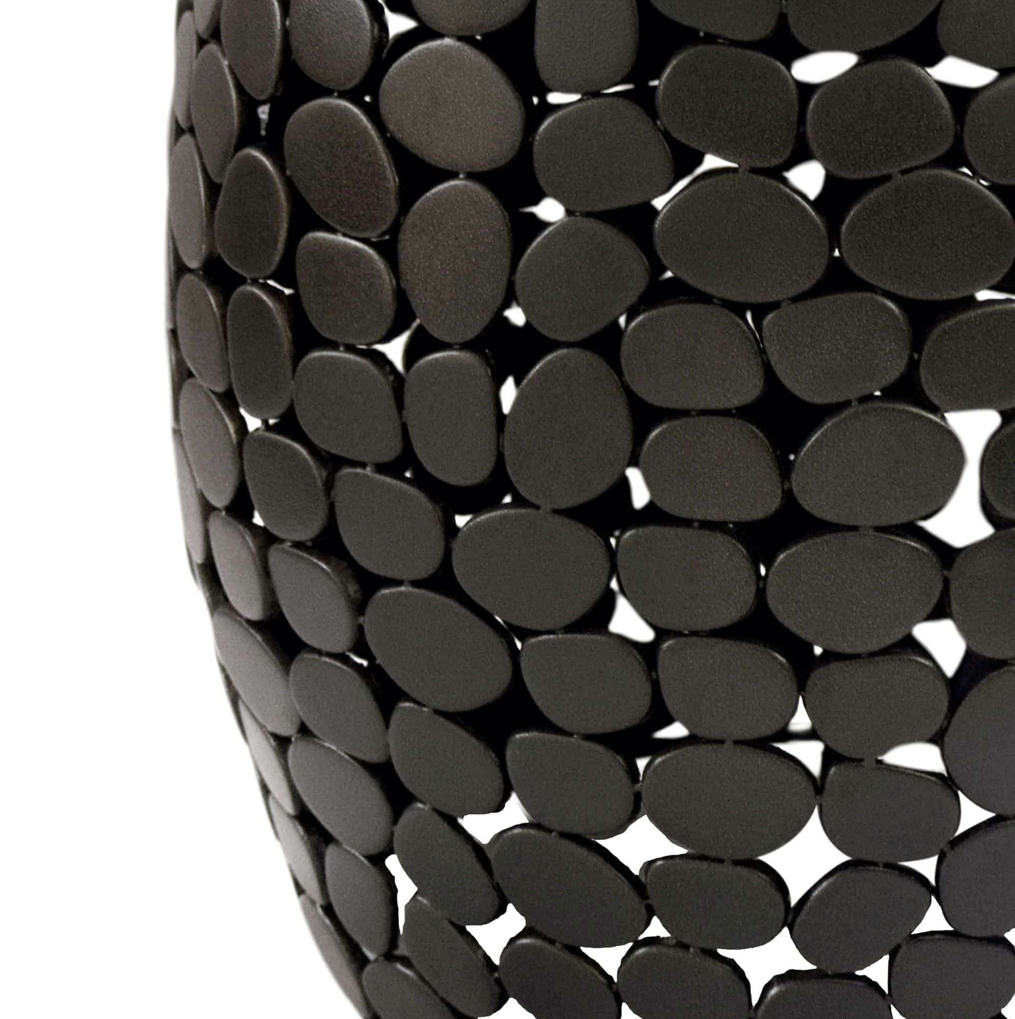 Design Beistelltisch rund 40cm aus Aluminium schwarz & Marmor Tischplatte – Couchtisch Alu – Metall Wohnzimmertisch – Dekotisch Handmade