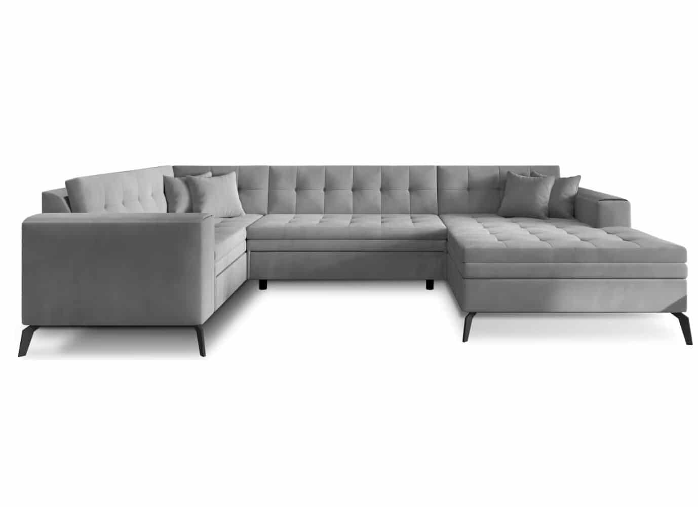 Montez Wohnlandschaft mit Schlaffunktion - Nube-Stoff Montez Wohnlandschaft mit Schlaffunktion - Nube-Stoff