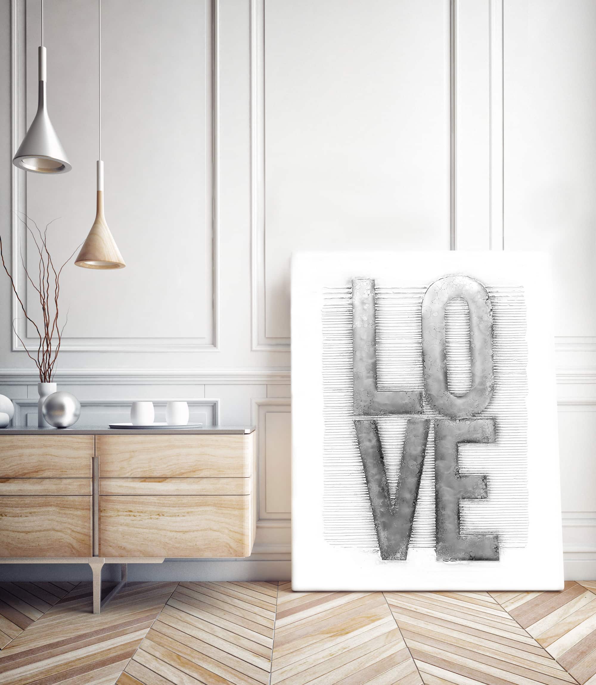 Aluminium Wandbild Liebe 80cm x 100cm Aluminium Wandbild Liebe 80cm x 100cm