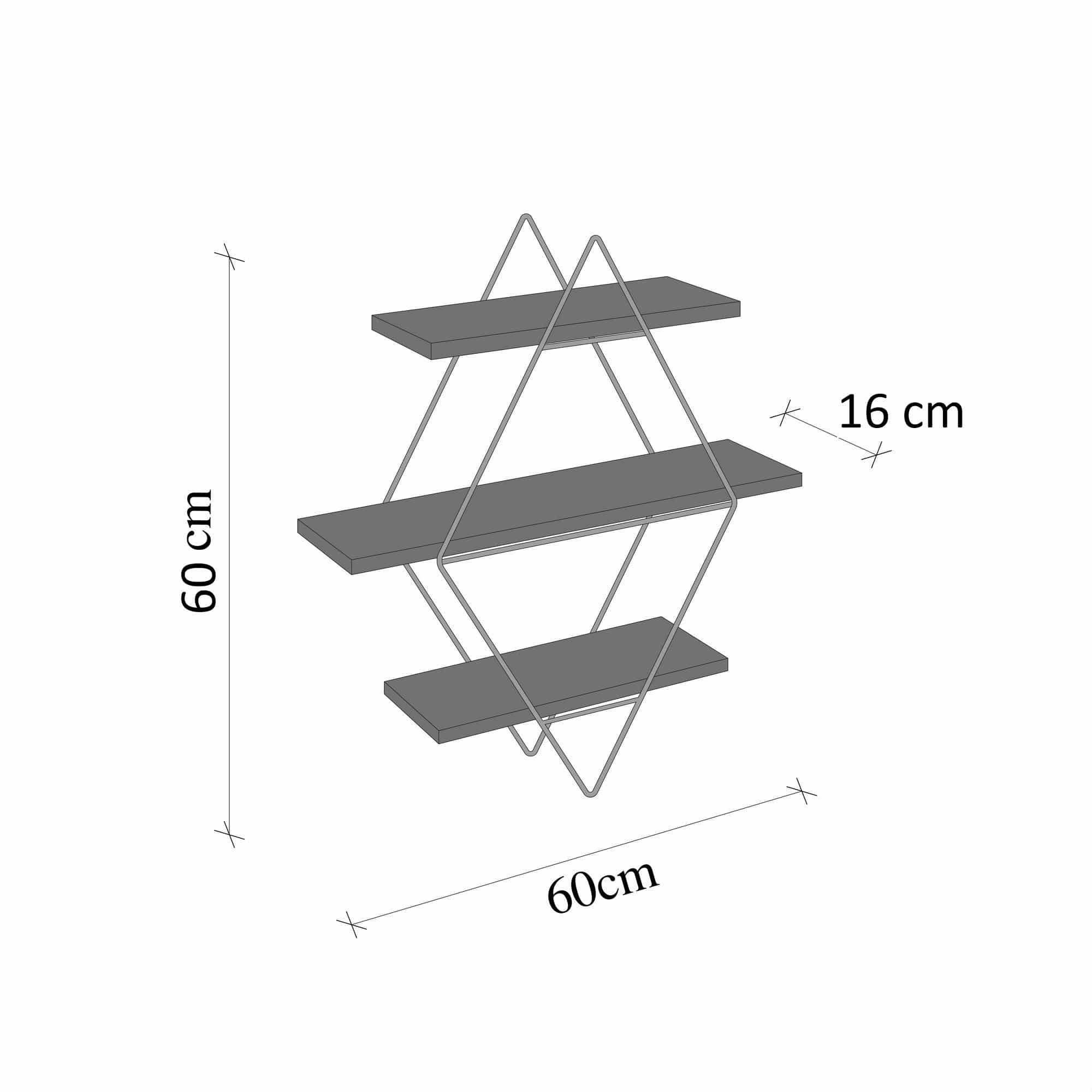 Prizma - gold - Wandregal