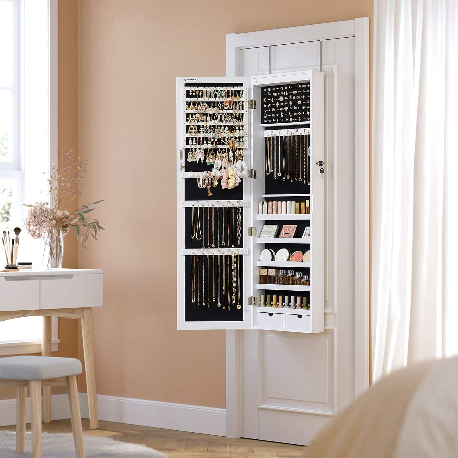 Eleganter Schmuckschrank hängend-B34JBC93W Eleganter Schmuckschrank hängend-B34JBC93W
