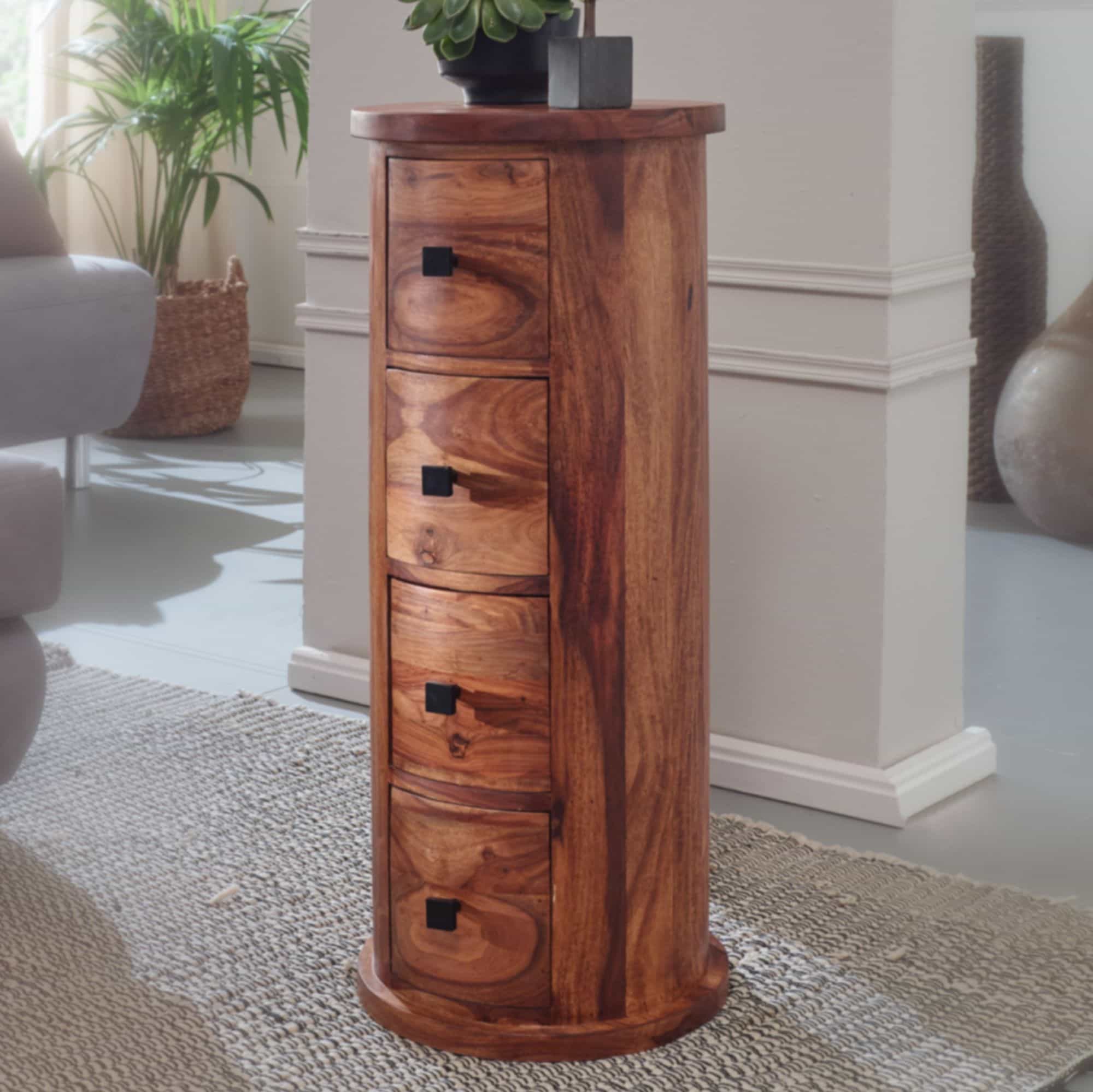 Design Sideboard Sheesham Massivholz 35x85x35 cm Design Sideboard Sheesham Massivholz 35x85x35 cm
