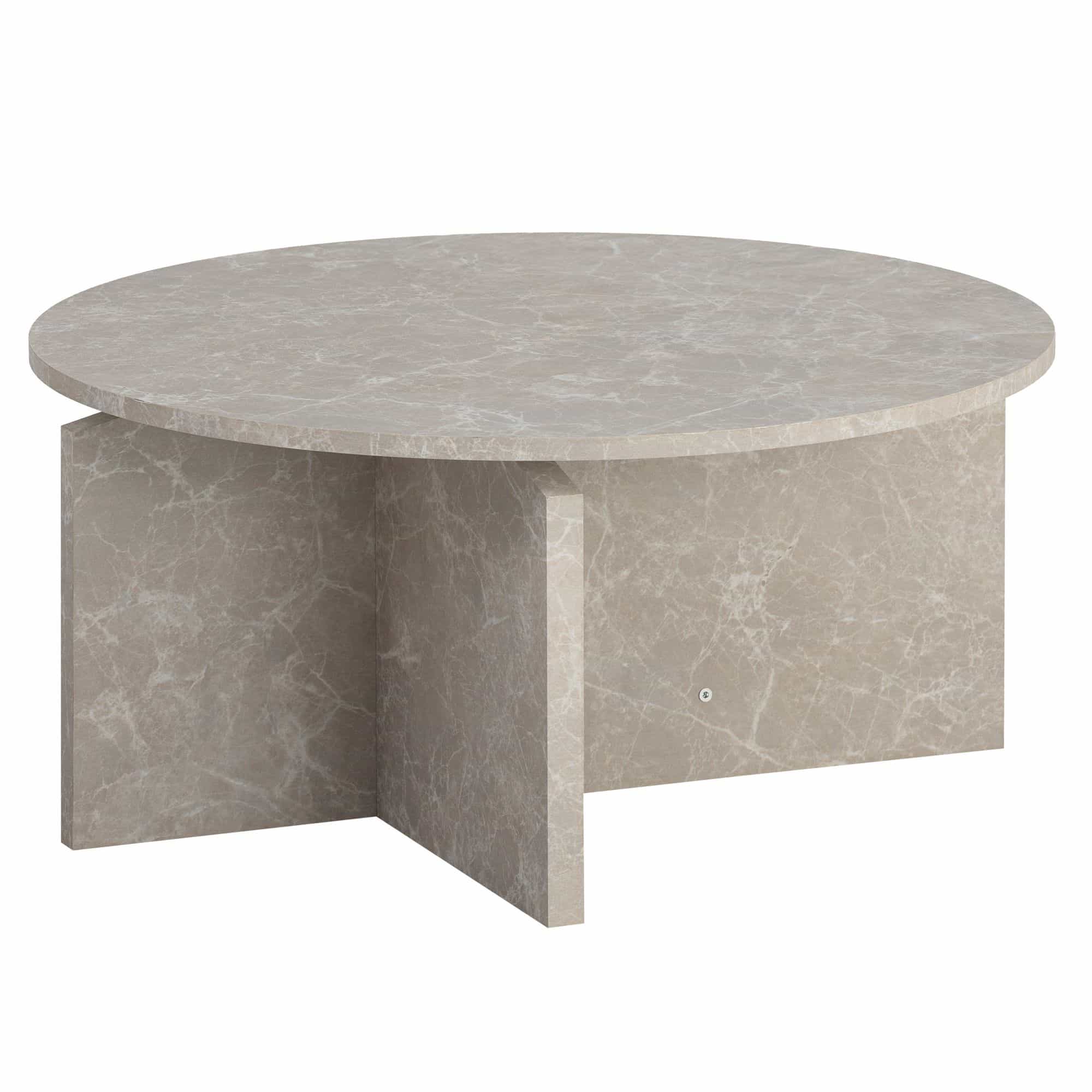 Couchtisch 70x70x33 cm Sandfarben Sofatisch in Stein-Optik Modern Couchtisch 70x70x33 cm Sandfarben Sofatisch in Stein-Optik Modern