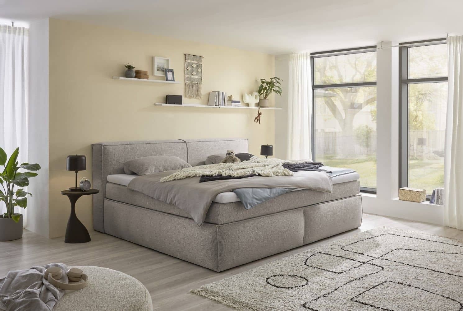 Boxspringbett Sandon 180x200 cm | 240x200 cm– Familienbett Pixie Boxspringbett Sandon 180x200 cm | 240x200 cm– Familienbett Pixie