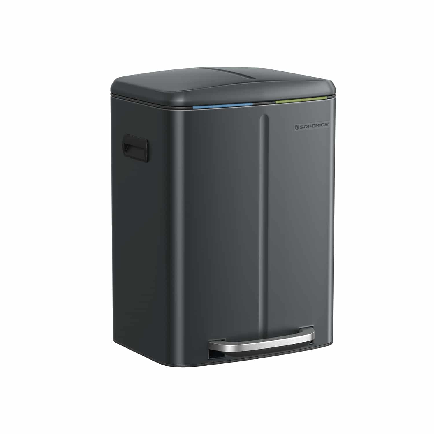 Mülleimer Küche 2 x 20 L mit Softclose-Deckel grüngrau-LTB40G02 Mülleimer Küche 2 x 20 L mit Softclose-Deckel grüngrau-LTB40G02
