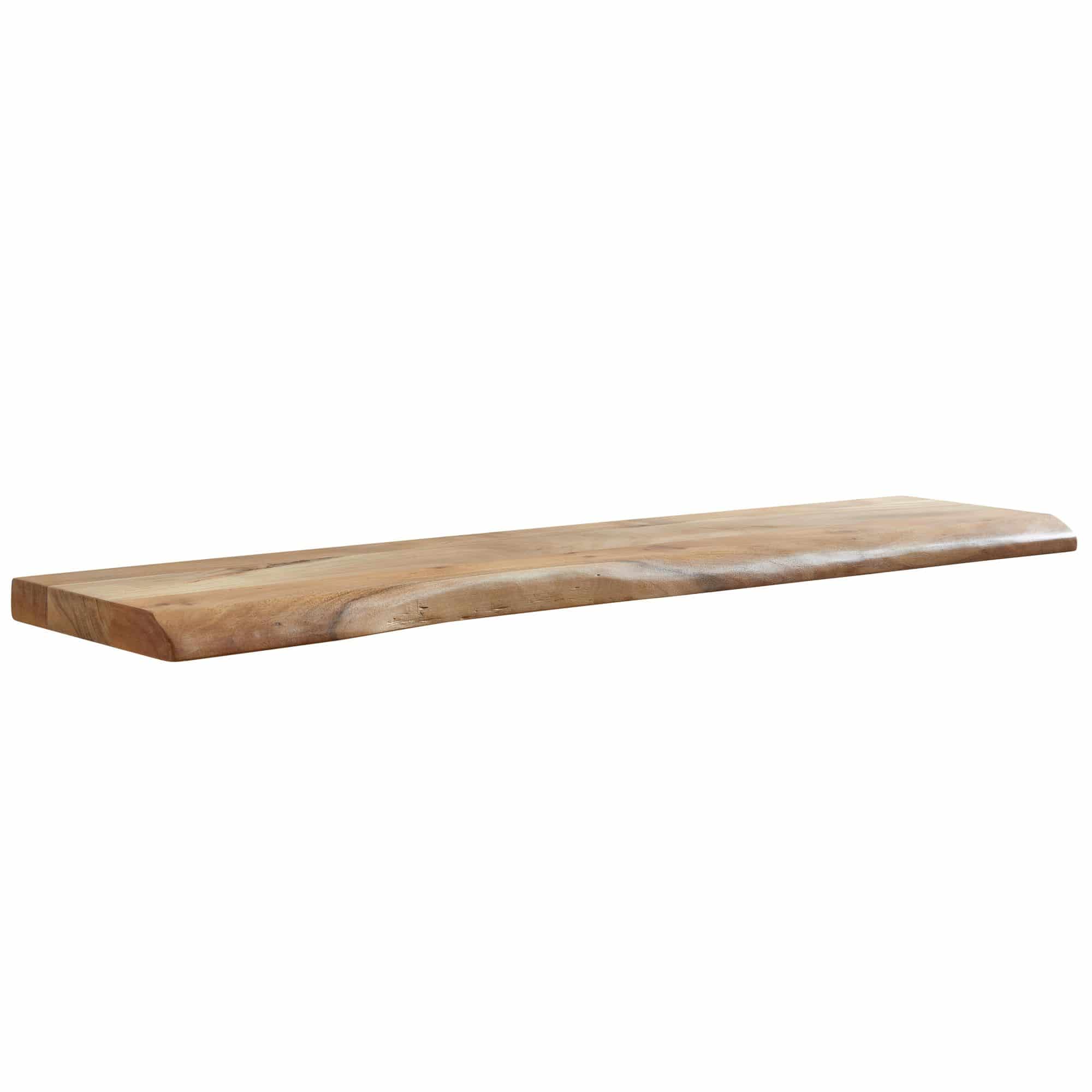 Wandregal mit Baumkante Akazie Massivholz 120 cm Wandregal mit Baumkante Akazie Massivholz 120 cm
