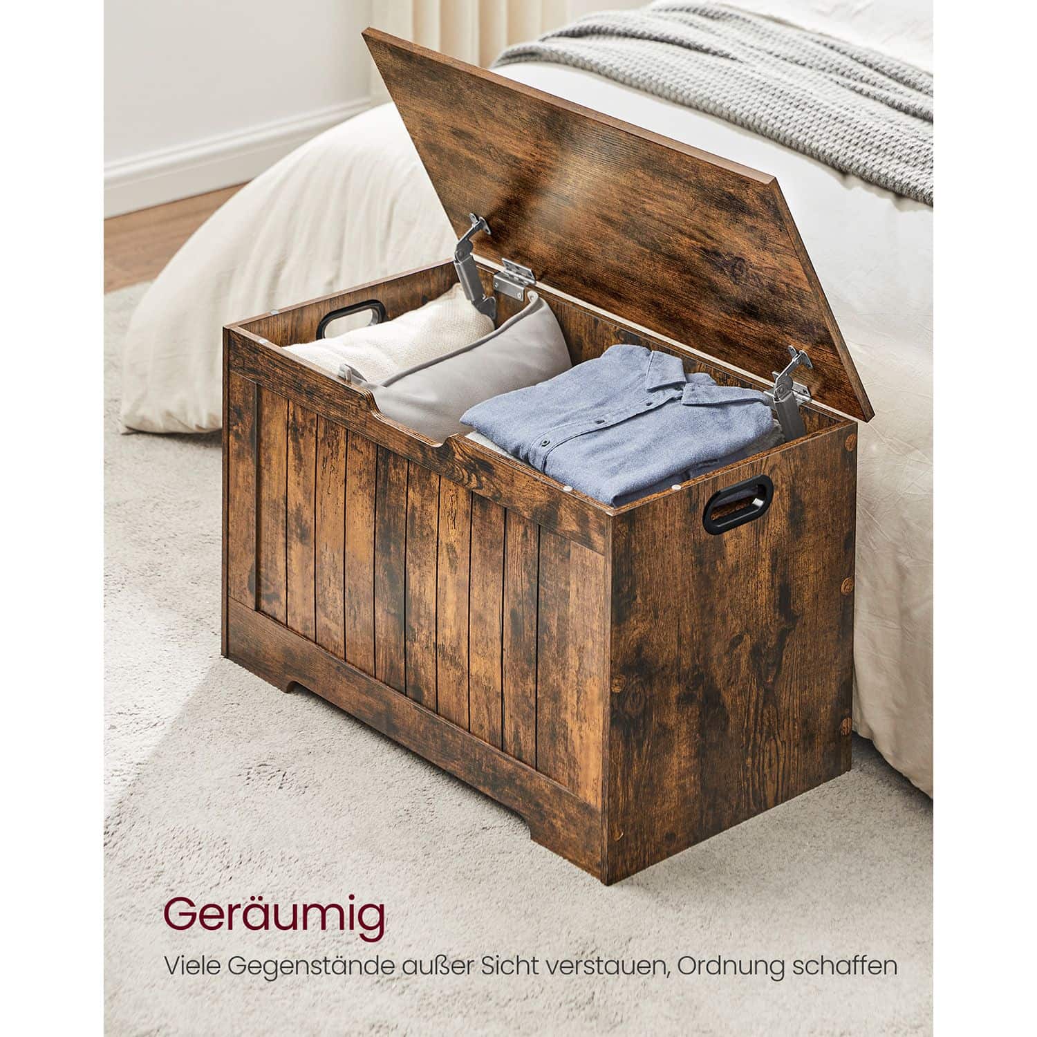 Schuhbank mit Deckel 40 x 76 x 48 cm-LHS011T01 Schuhbank mit Deckel 40 x 76 x 48 cm-LHS011T01