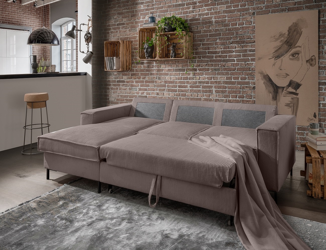 Ecksofa Rom – Die Wohlfühloase mit Schlaffunktion Ecksofa Rom – Die Wohlfühloase mit Schlaffunktion