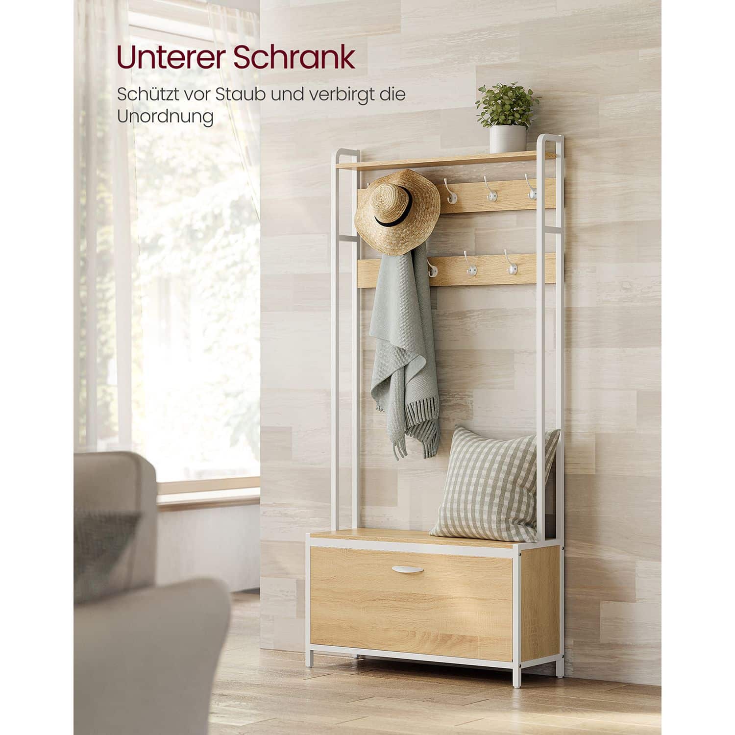 Garderobenständer mit Schuhschrank Garderobenständer mit Schuhschrank