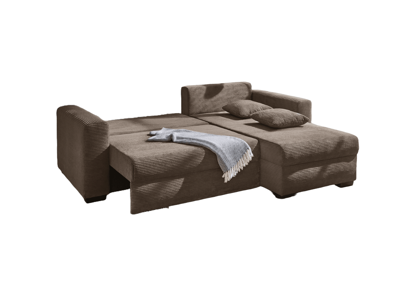 Cord Ecksofa Elmau mit Schlaffunktion – Jockenhöfer Raumwunder