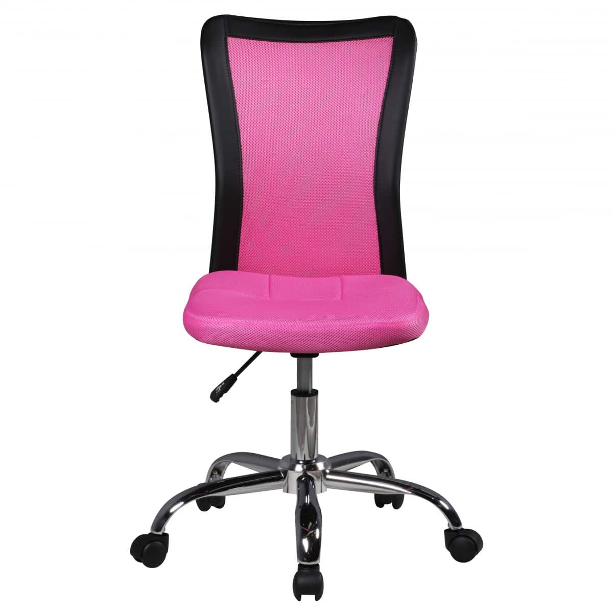 40255-AMSTYLE-Jugendstuhl-Lukas-Drehstuhl-Netz-Ro_1 Kinder-Schreibtischstuhl SALERNO für Kinder ab 6 mit Lehne Rollen Kinder-Drehstuhl Kinder-Bürostuhl ergonomisch höhenverstellbar Jugendstuhl für Mädchen Jungen Pink Kinderzimmerstuhl