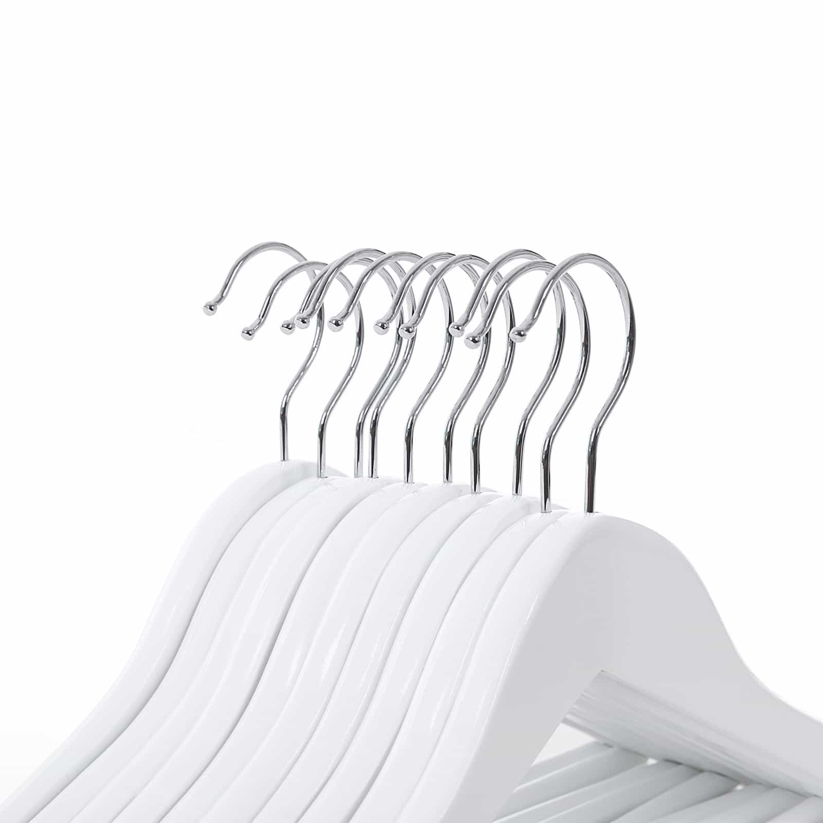 Kinderbügel Ahornholz 20 Stück Weiß-B34CRW06W-20 Kinderbügel Ahornholz 20 Stück Weiß-B34CRW06W-20