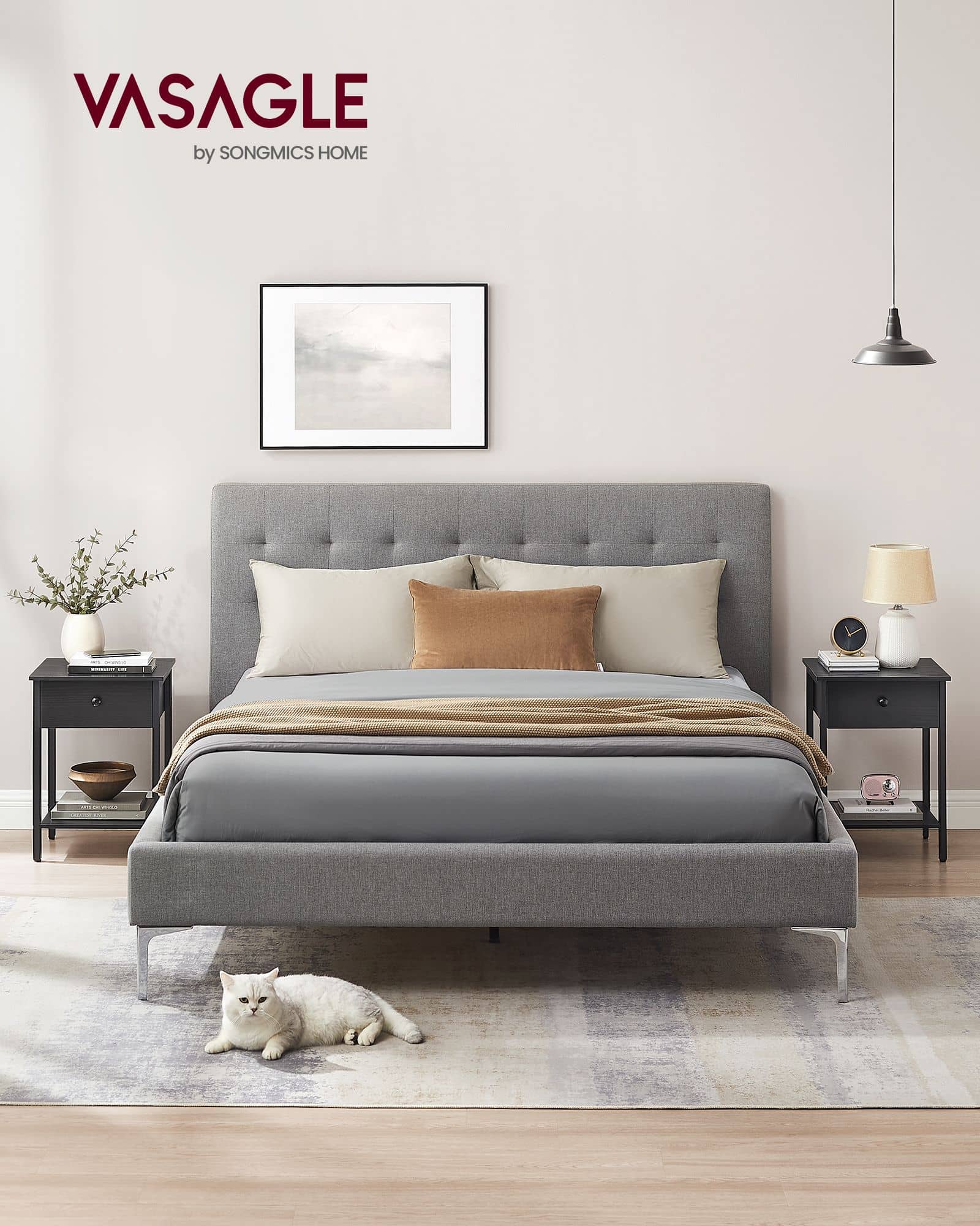 2er Set Nachtkommode mit Schublade und Ablage ebenholzschwarz 2er Set Nachtkommode mit Schublade und Ablage ebenholzschwarz