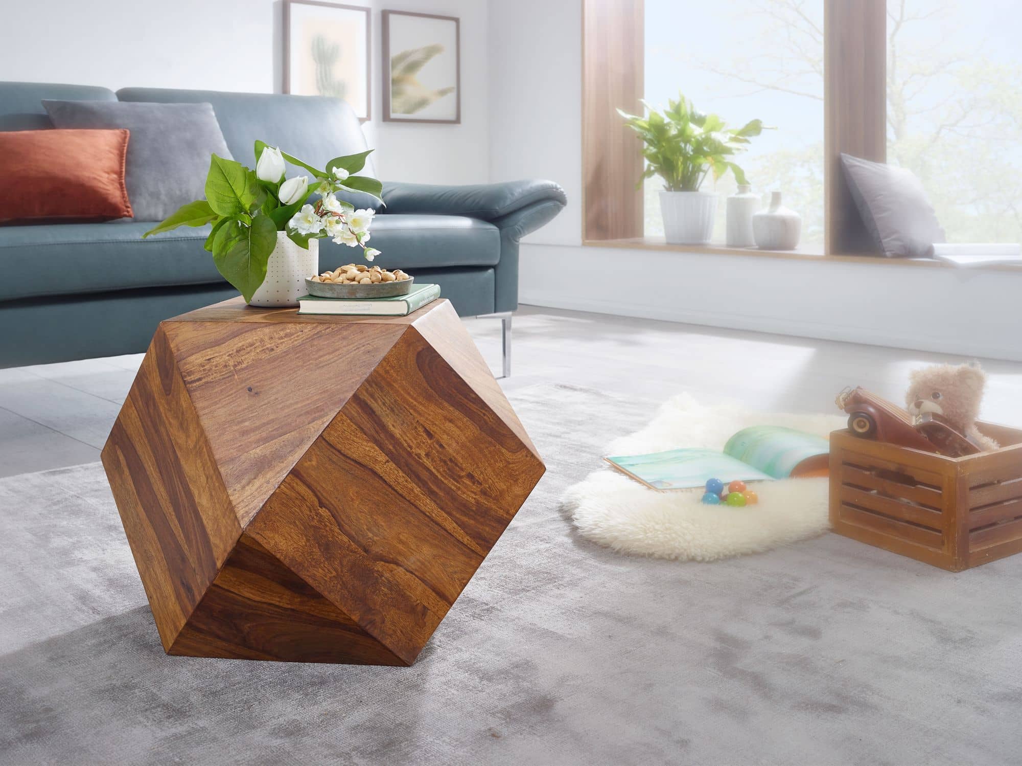 55990-Wohnling-Couchtisch-60x42x60-cm-Sheesham-Massivholz-Wohnzimmertisch-in-Diamantform-Holztisch-Massiv-Wohnzimmer-Echtholz-Tisch-WL6-177-WL6-177_1 Couchtisch 57 x 42,5 x 57 cm Sheesham Massivholz Sofatisch Modern