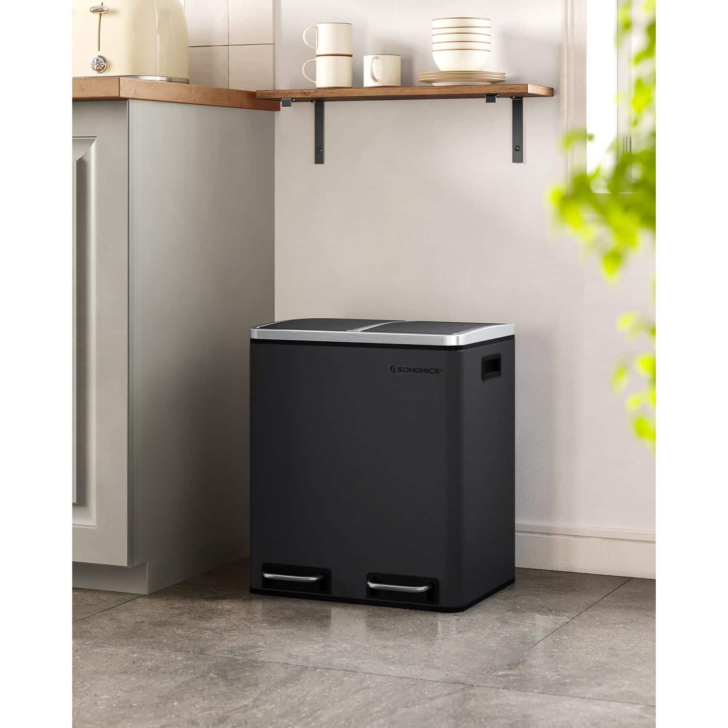 Mülleimer 30 L Schwarz-B34LTB30BK Mülleimer 30 L Schwarz-B34LTB30BK