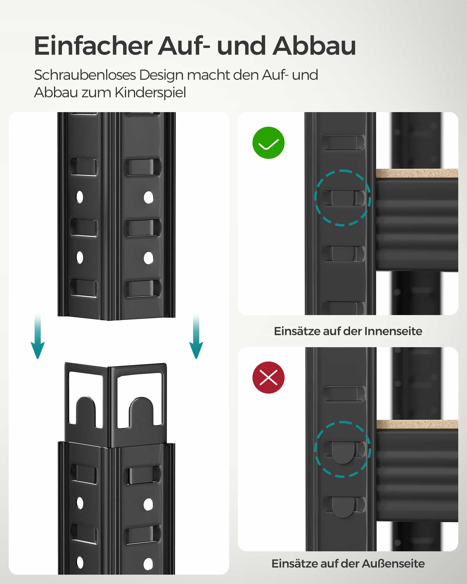 Schwerlastregal mit 5 Ebenen-B34GLR060B01 Schwerlastregal mit 5 Ebenen-B34GLR060B01