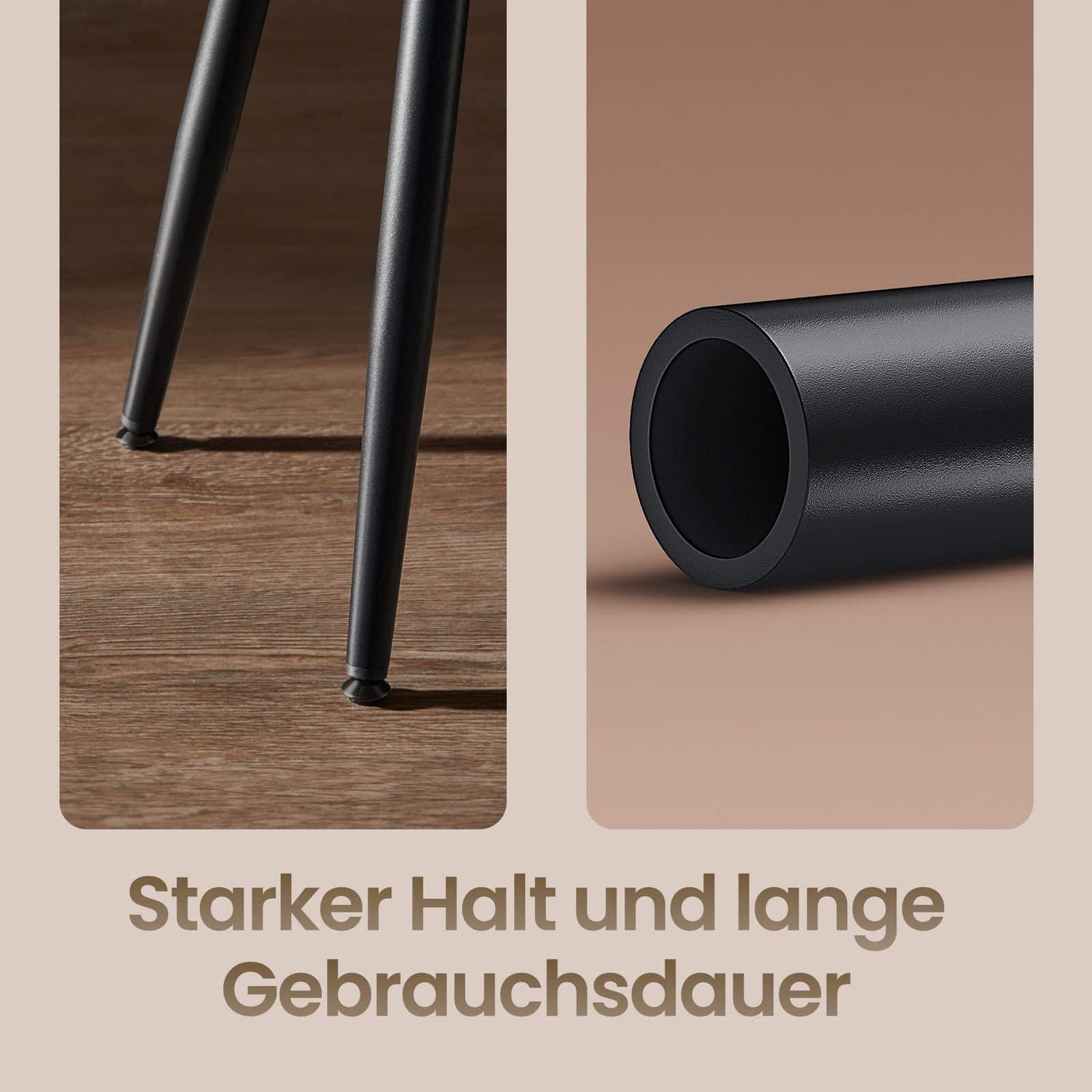 Barhocker 2er Set, Thekenhocker, Küchenstuhl