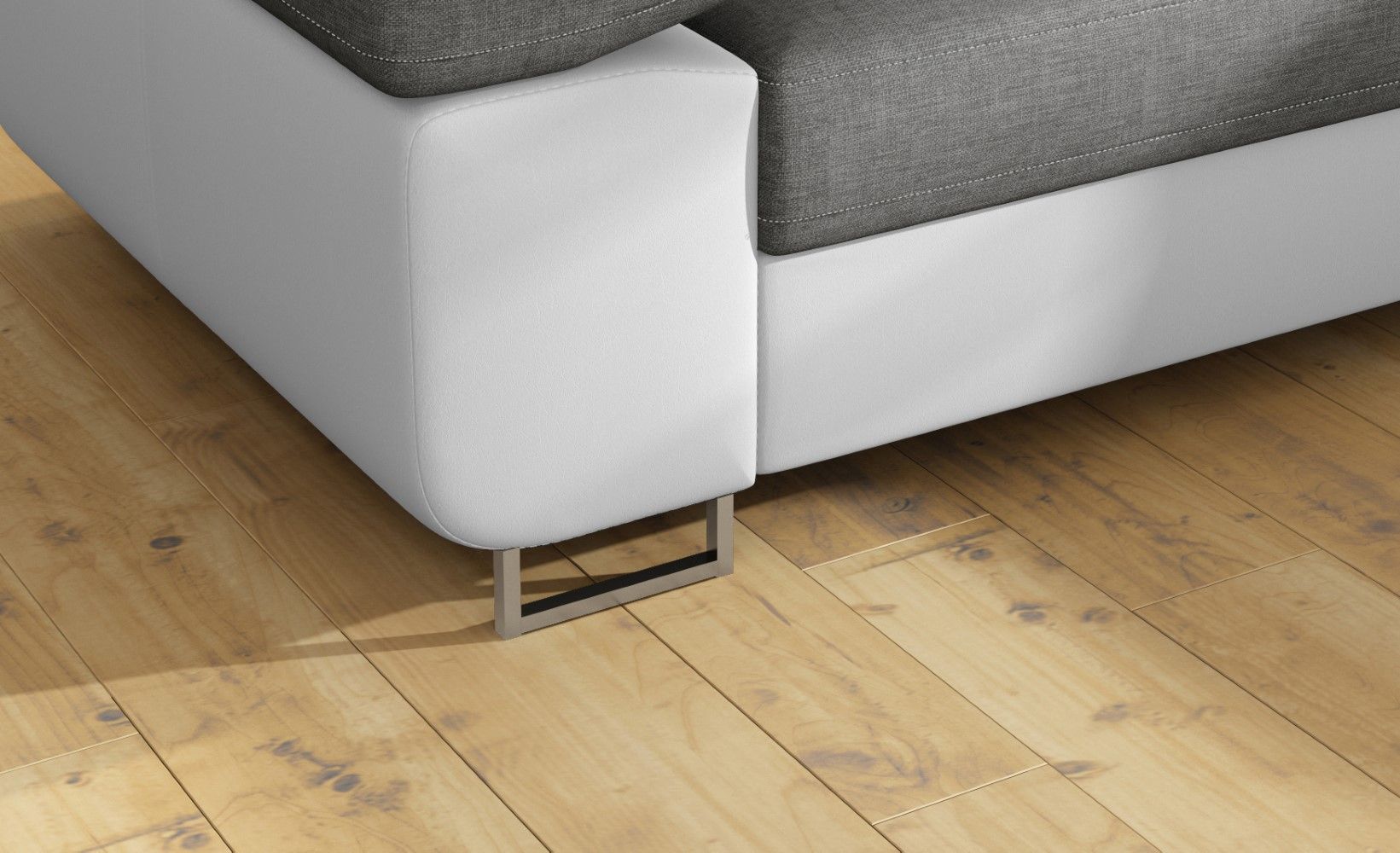 Eltap Ecksofa Anton mit Schlaffunktion & Bettkasten | Sawanna/Soft