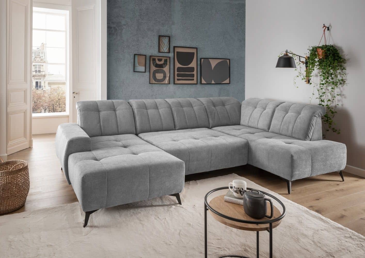 U-Form Wohnlandschaft Sano mit Elektrofunktion | Benformato U-Form Wohnlandschaft Sano mit Elektrofunktion | Benformato