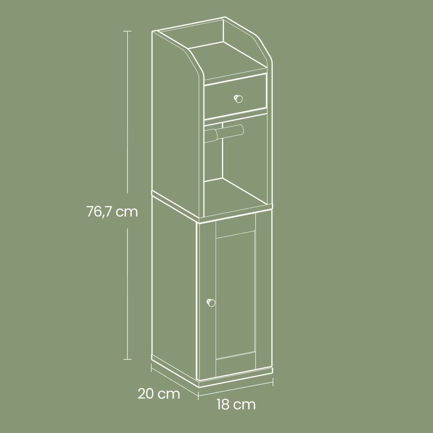 Schrank mit Toilettenpapierhalter Schrank mit Toilettenpapierhalter