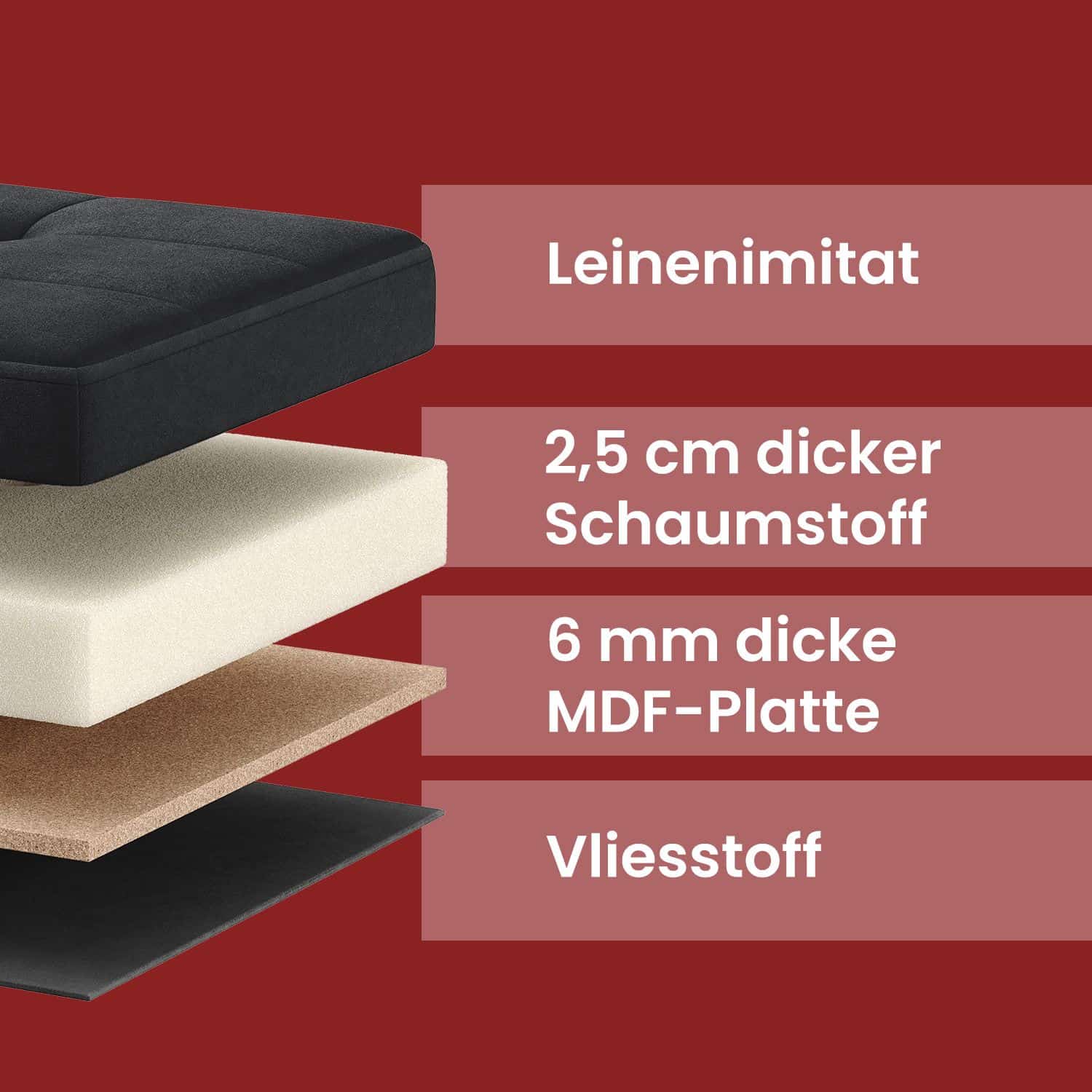 Sitzhocker mit Stauraum, kleine Fußbank, Sitzbank