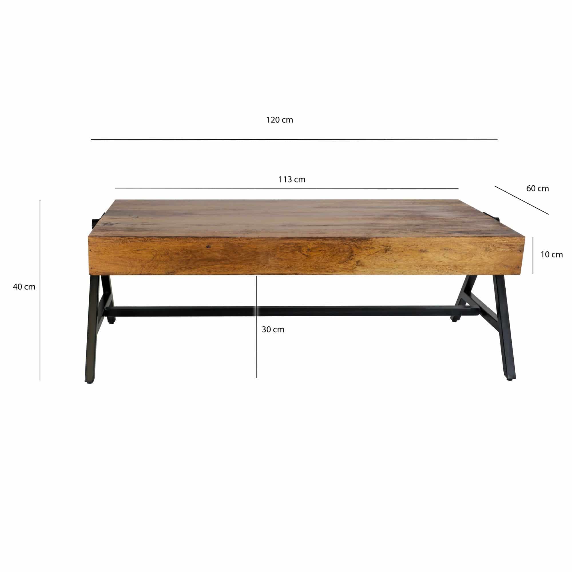 Couchtisch Sheesham Massivholz rechteckig 120cm · Wohnzimmertisch mit Metallgestell · Handgefertigter Sofatisch im modernen Industrial Design mit stabiler Tischplatte Couchtisch Sheesham Massivholz rechteckig 120cm · Wohnzimmertisch mit Metallgestell · Handgefertigter Sofatisch im modernen Industrial Design mit stabiler Tischplatte