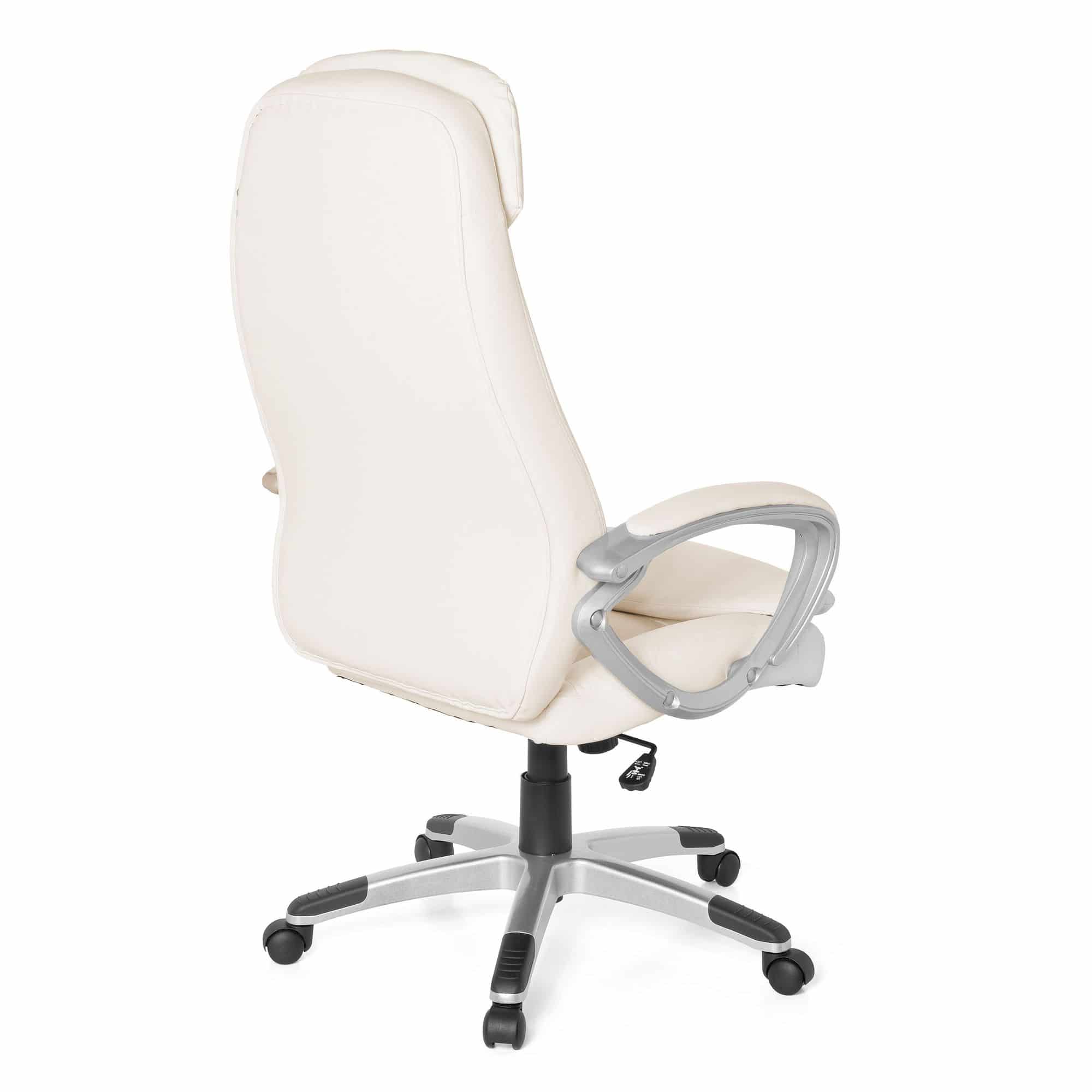 Design Bürostuhl Creme 120kg Schreibtischstuhl Kunstleder Modern Design Bürostuhl Creme 120kg Schreibtischstuhl Kunstleder Modern