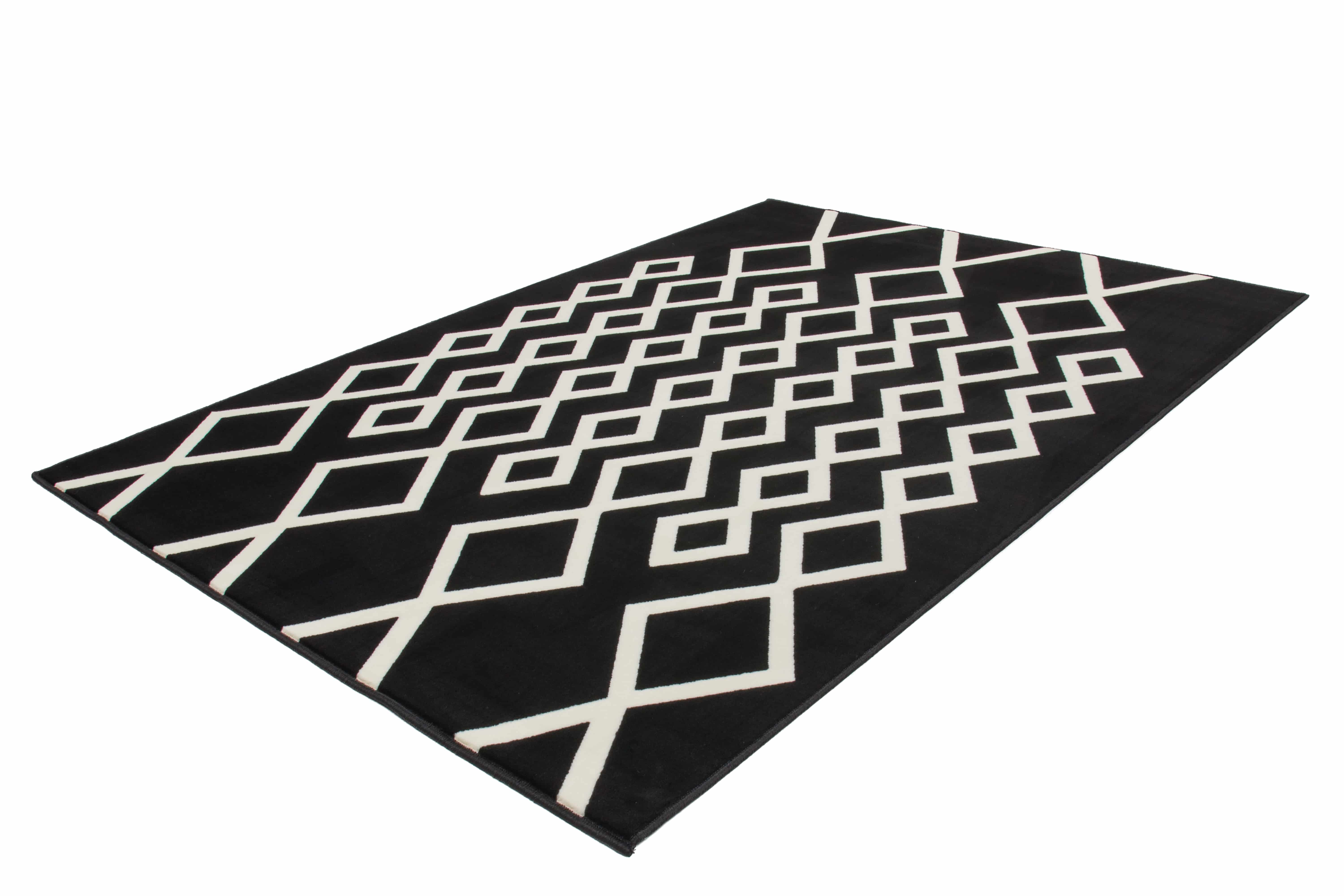 Lina 425 Schwarz / Elfenbein 200cm x 290cm