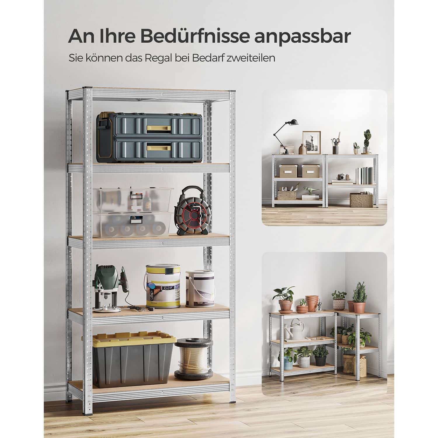 Lagerregale 2er Set Silber-B34GLR040E02 Lagerregale 2er Set Silber-B34GLR040E02