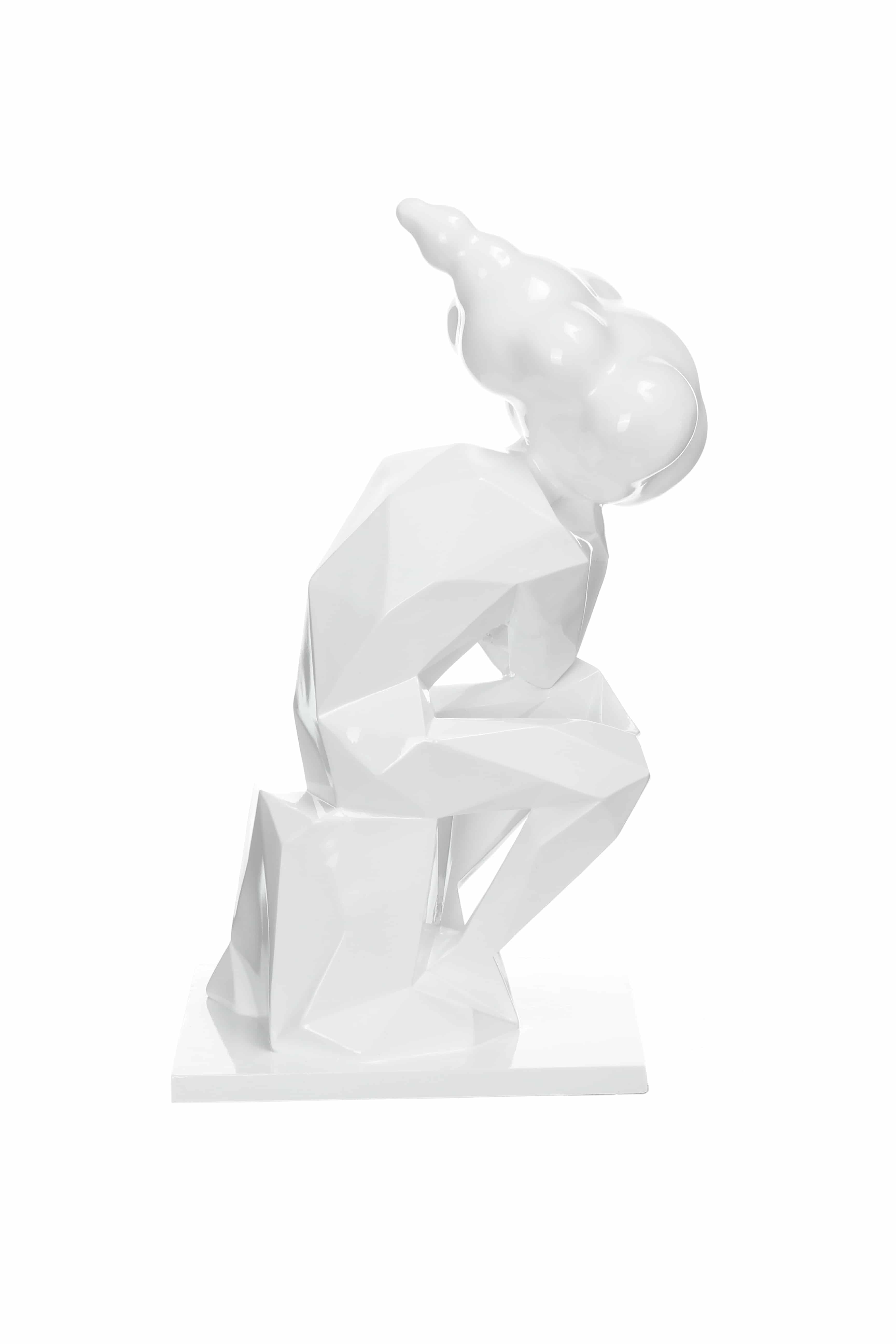 Skulptur Kenya 110 Weiß Skulptur Kenya 110 Weiß