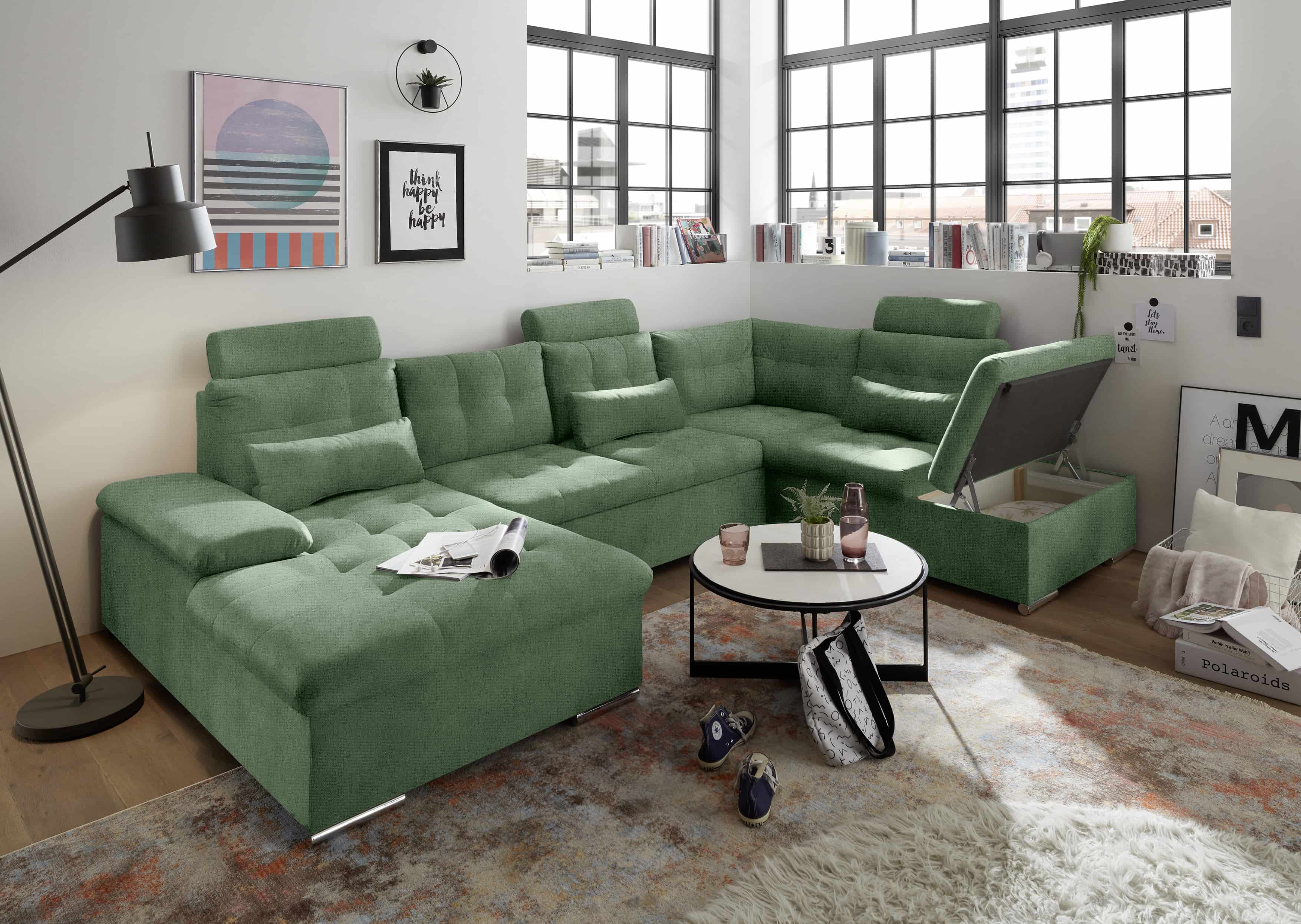 Schlafsofa grün - Medan XXL Schlafsofa grün - Medan XXL