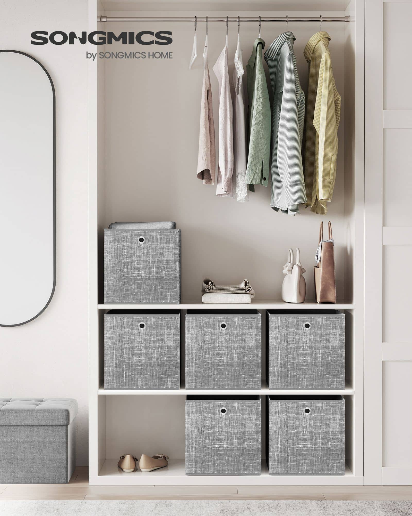 Aufbewahrungsbox 33cm 6er-Set grau meliert-B34RFB033G01 Aufbewahrungsbox 33cm 6er-Set grau meliert-B34RFB033G01