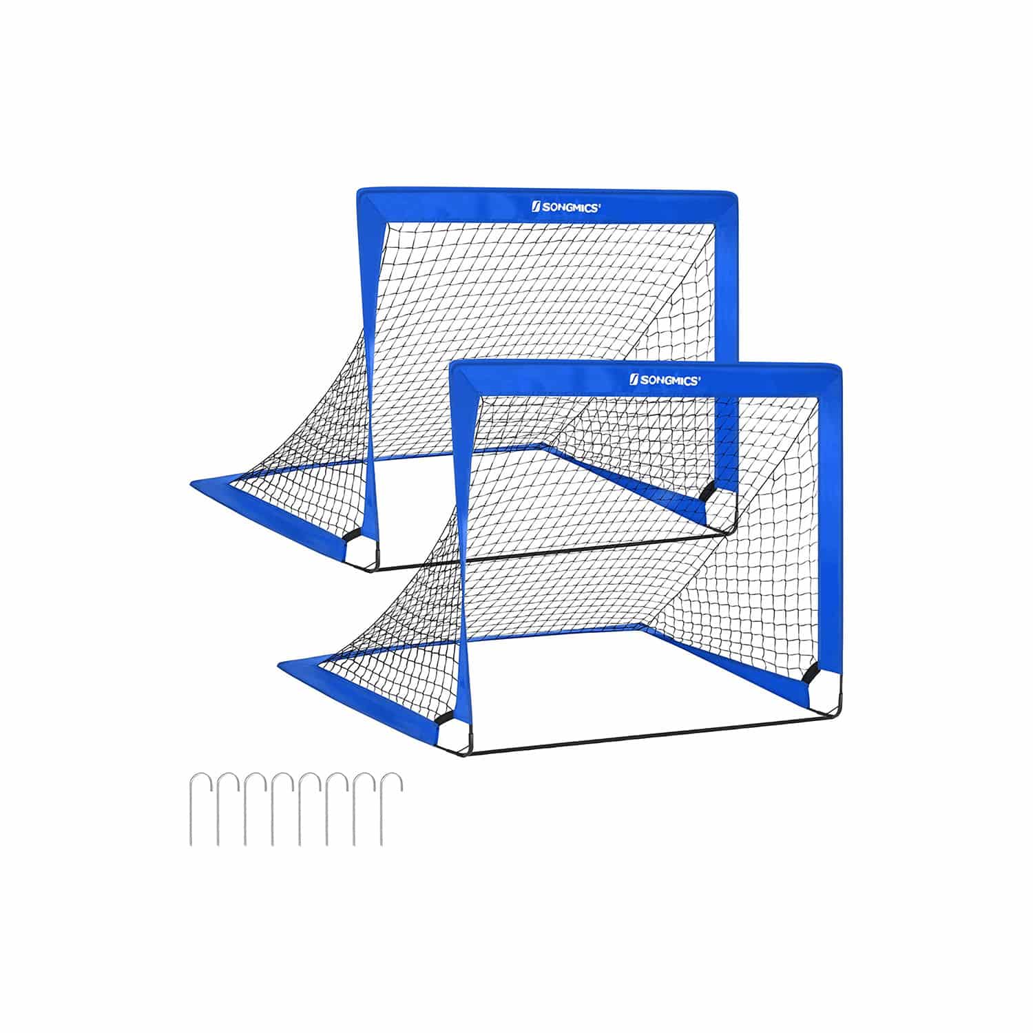 Fußballtor Kinder 2er Set Pop-up blau-SZQ122Q02 Fußballtor Kinder 2er Set Pop-up blau-SZQ122Q02