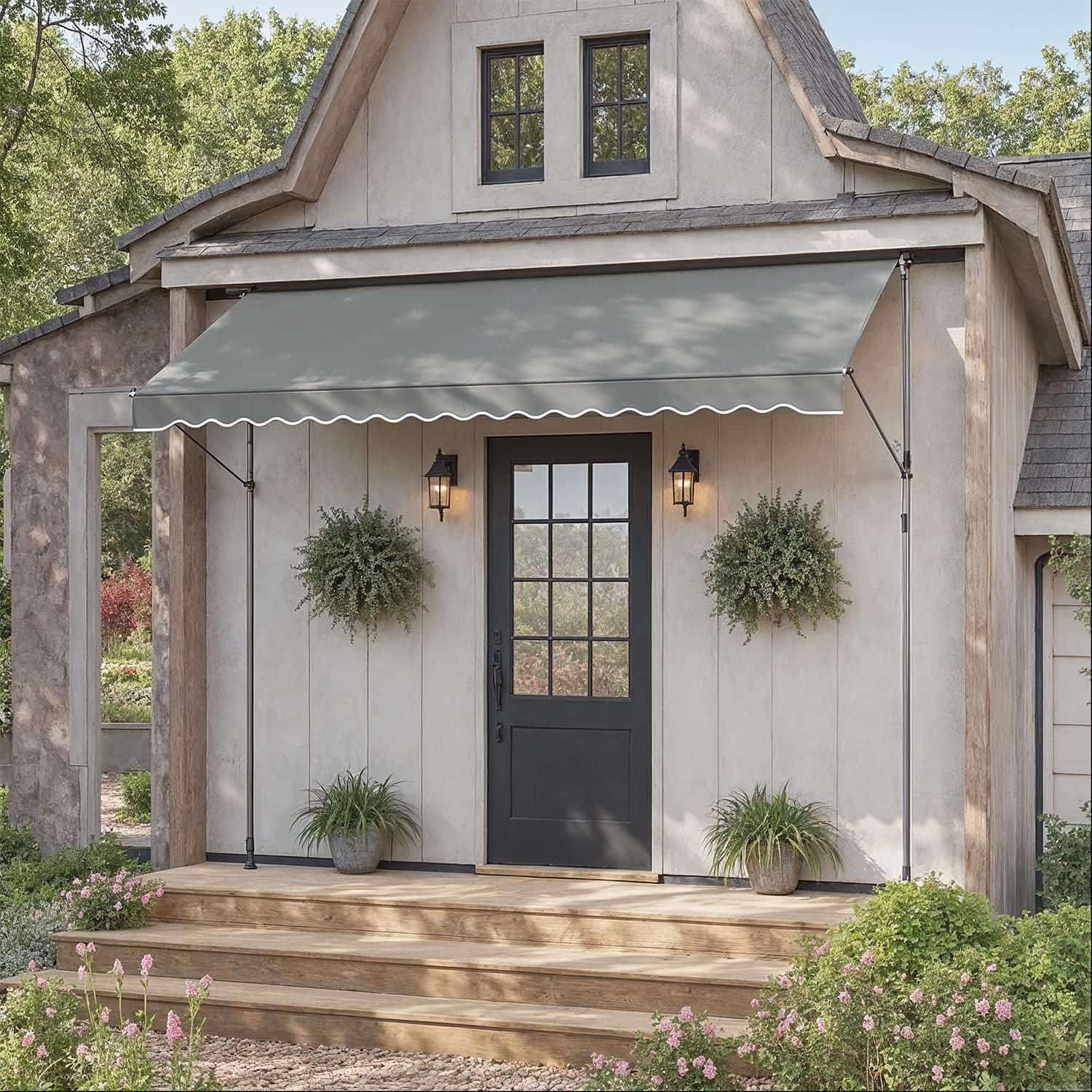 Klemmmarkise, Balkonmarkise, höhenverstellbar Klemmmarkise, Balkonmarkise, höhenverstellbar