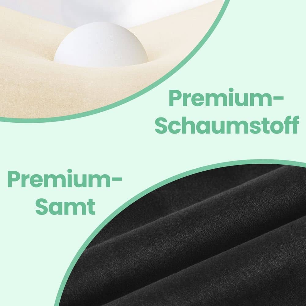 Barhocker Set höhenverstellbar mit drehbarer Sitzfläche und Samtbezug