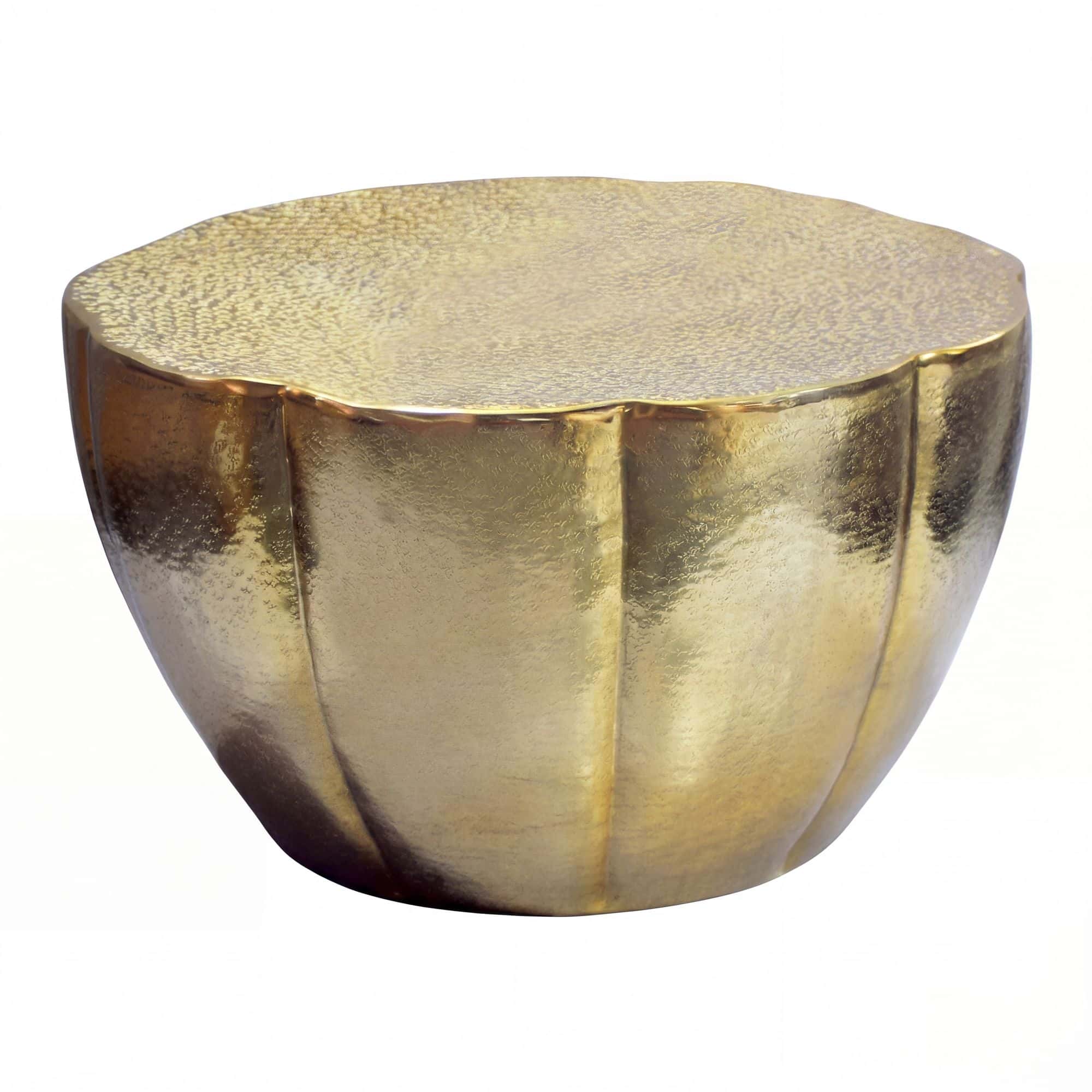 Couchtisch Aluminium 60cm Blütenform Gold - Runder Wohnzimmertisch - Design Sofatisch - Moderner Loungetisch - Beistelltisch Wohnzimmer Handmade Couchtisch Aluminium 60cm Blütenform Gold - Runder Wohnzimmertisch - Design Sofatisch - Moderner Loungetisch - Beistelltisch Wohnzimmer Handmade