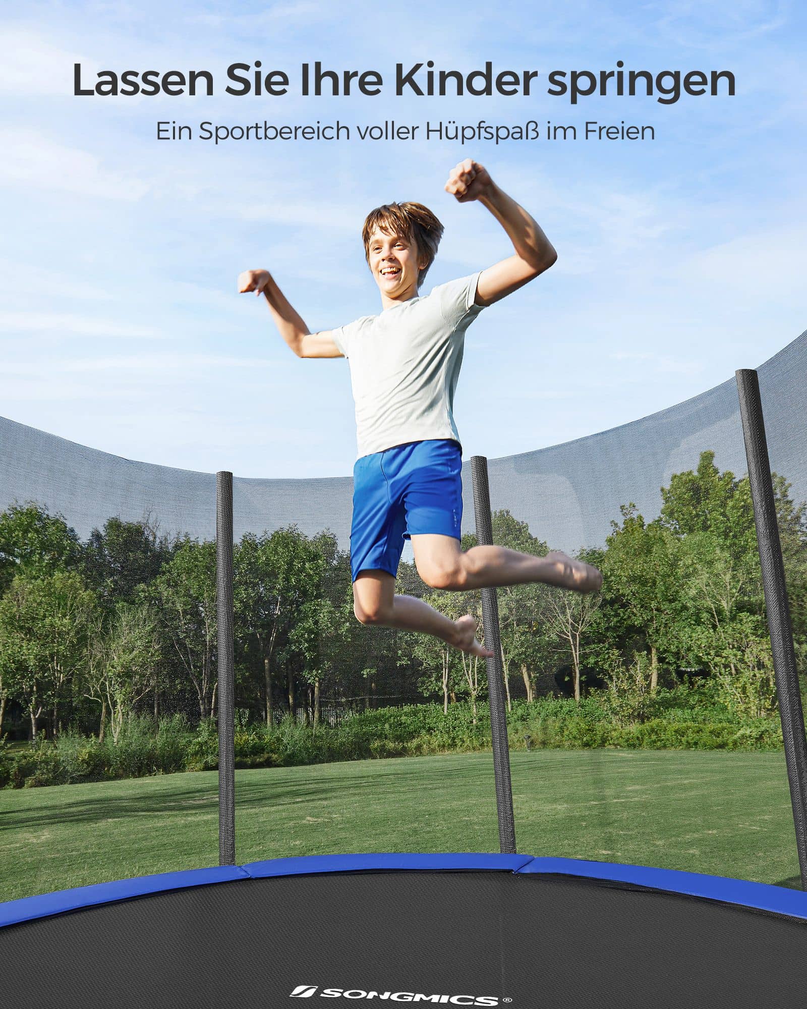 Trampolin Ø 366 cm schwarz-blau-STR124V1 Trampolin Ø 366 cm schwarz-blau-STR124V1