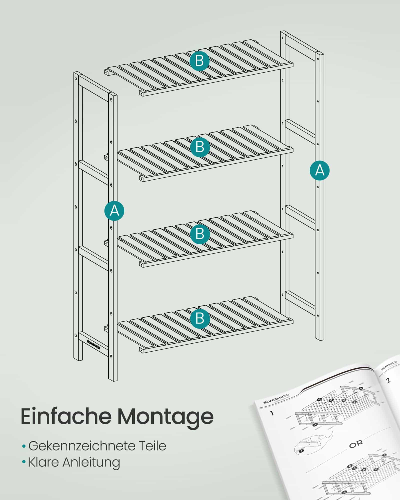 Badezimmerregal aus Bambus 26 x 60 x 100 cm weiß Badezimmerregal aus Bambus 26 x 60 x 100 cm weiß