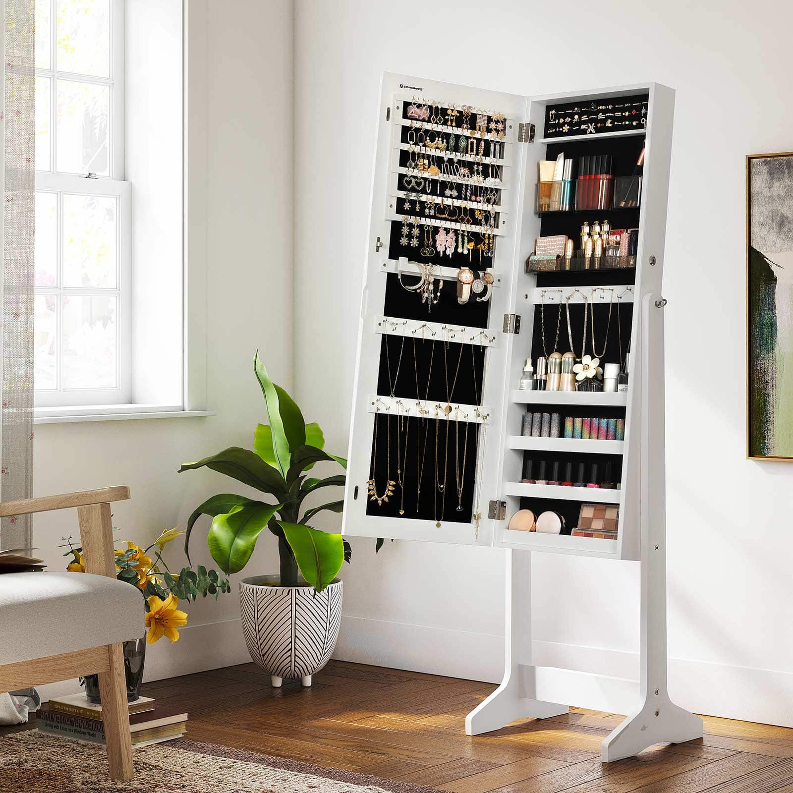 Schmuckschrank weiß-B34JJC002W01 Schmuckschrank weiß-B34JJC002W01