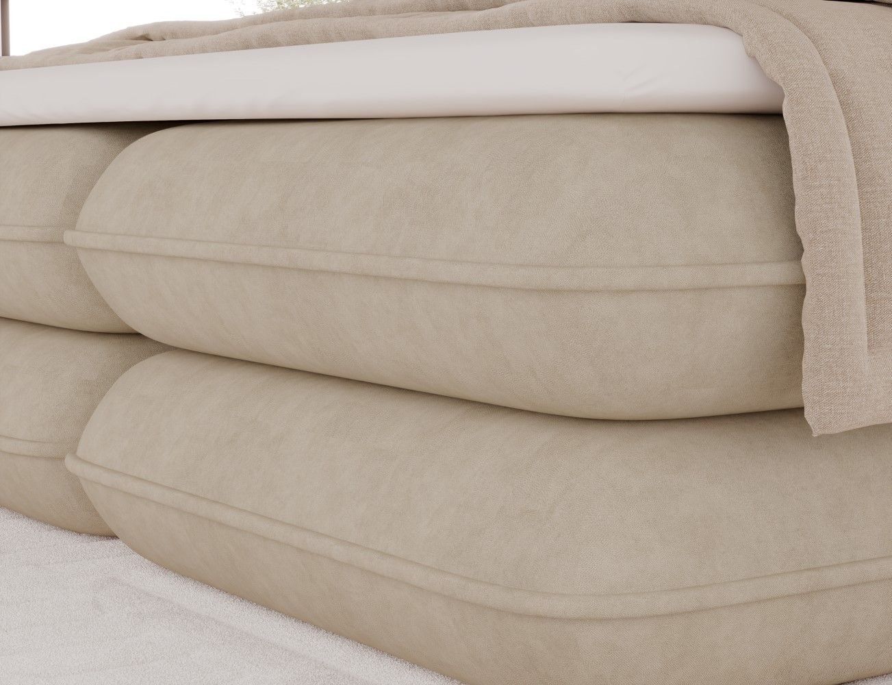 Boxspringbett Tonila von Eltap Aura Mikrofaser | Bettkasten Boxspringbett Tonila von Eltap Aura Mikrofaser | Bettkasten