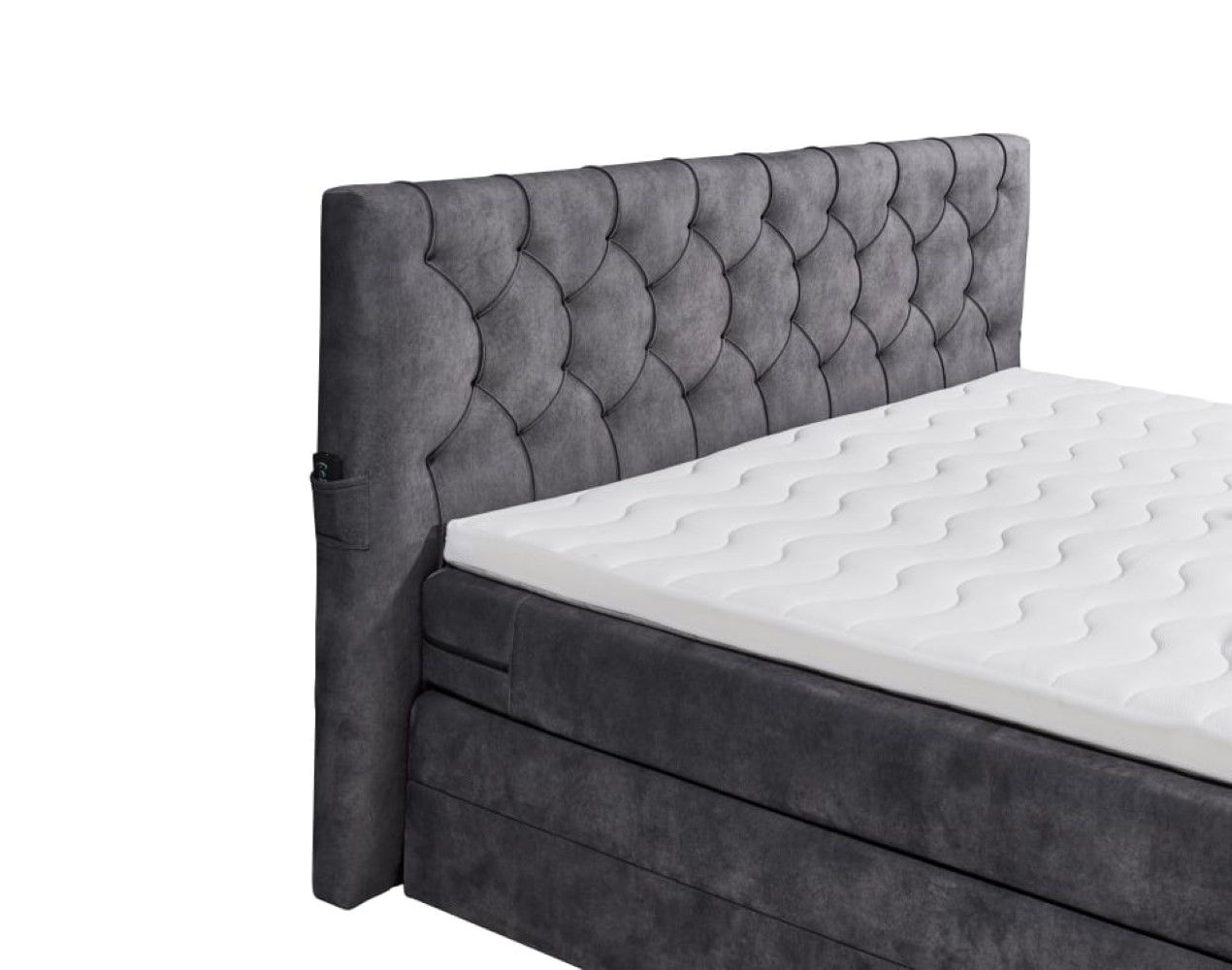 Boxspringbett Springdale - motorisierter TV-Halterung, geräumigem Bettkasten und Duo-Wendematratze H3/H4 - ED Exciting Design Boxspringbett Springdale - motorisierter TV-Halterung, geräumigem Bettkasten und Duo-Wendematratze H3/H4 - ED Exciting Design