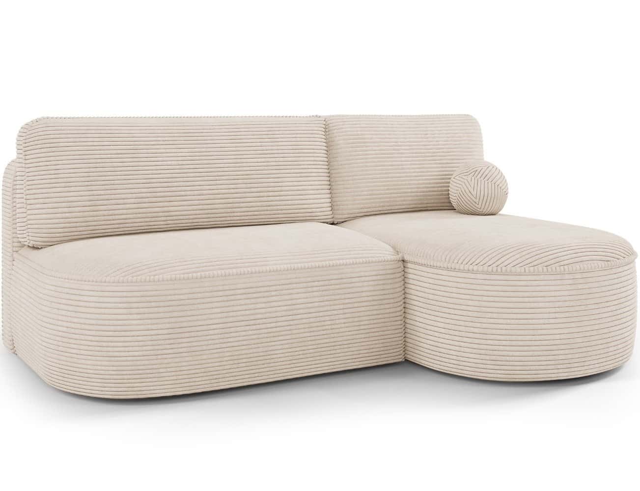 Ecksofa Livosa Cord Jarell mit Schlaffunktion | Eltap | Jarell