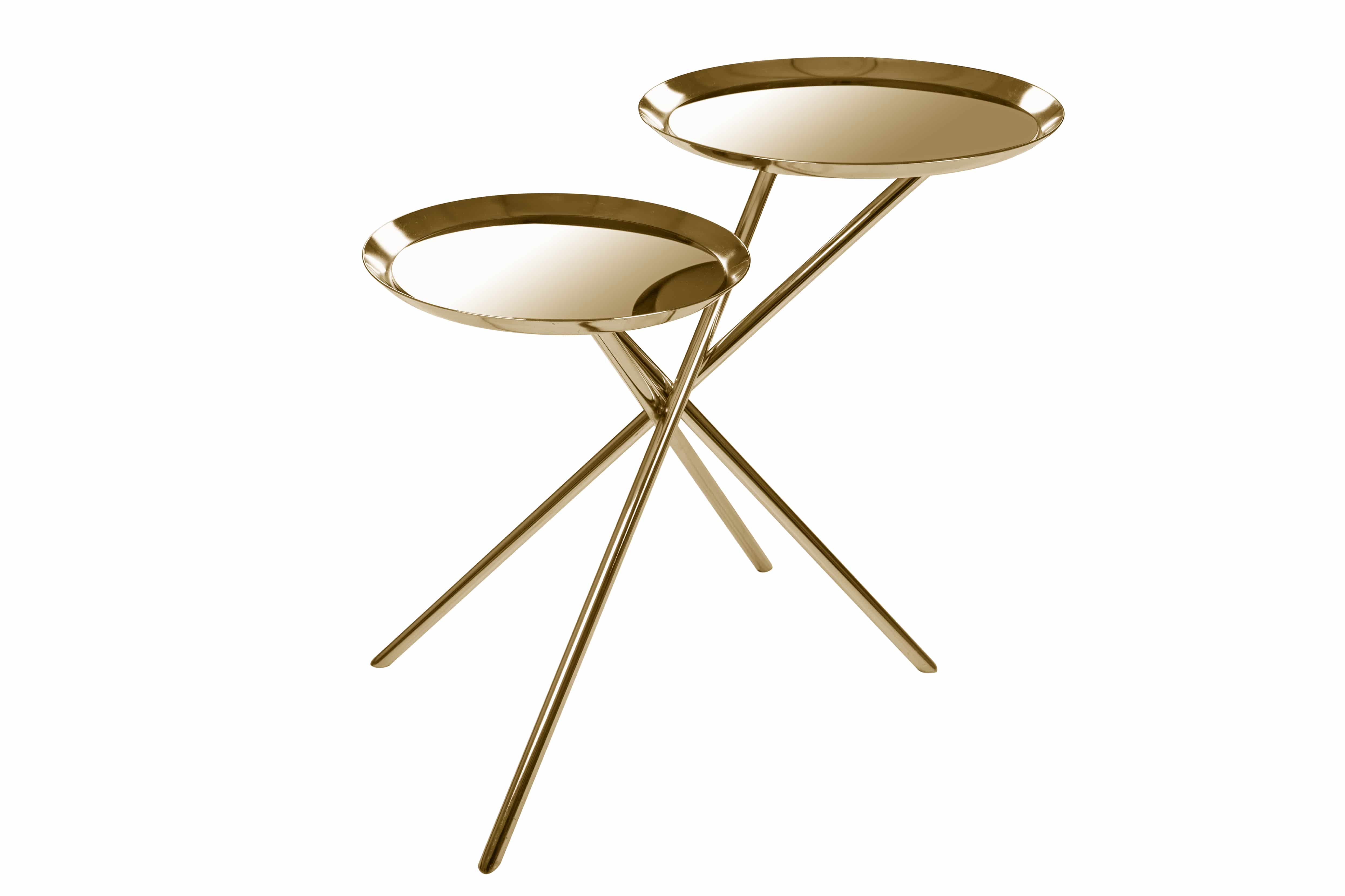 Beistelltisch Ella 110 Gold Beistelltisch Ella 110 Gold