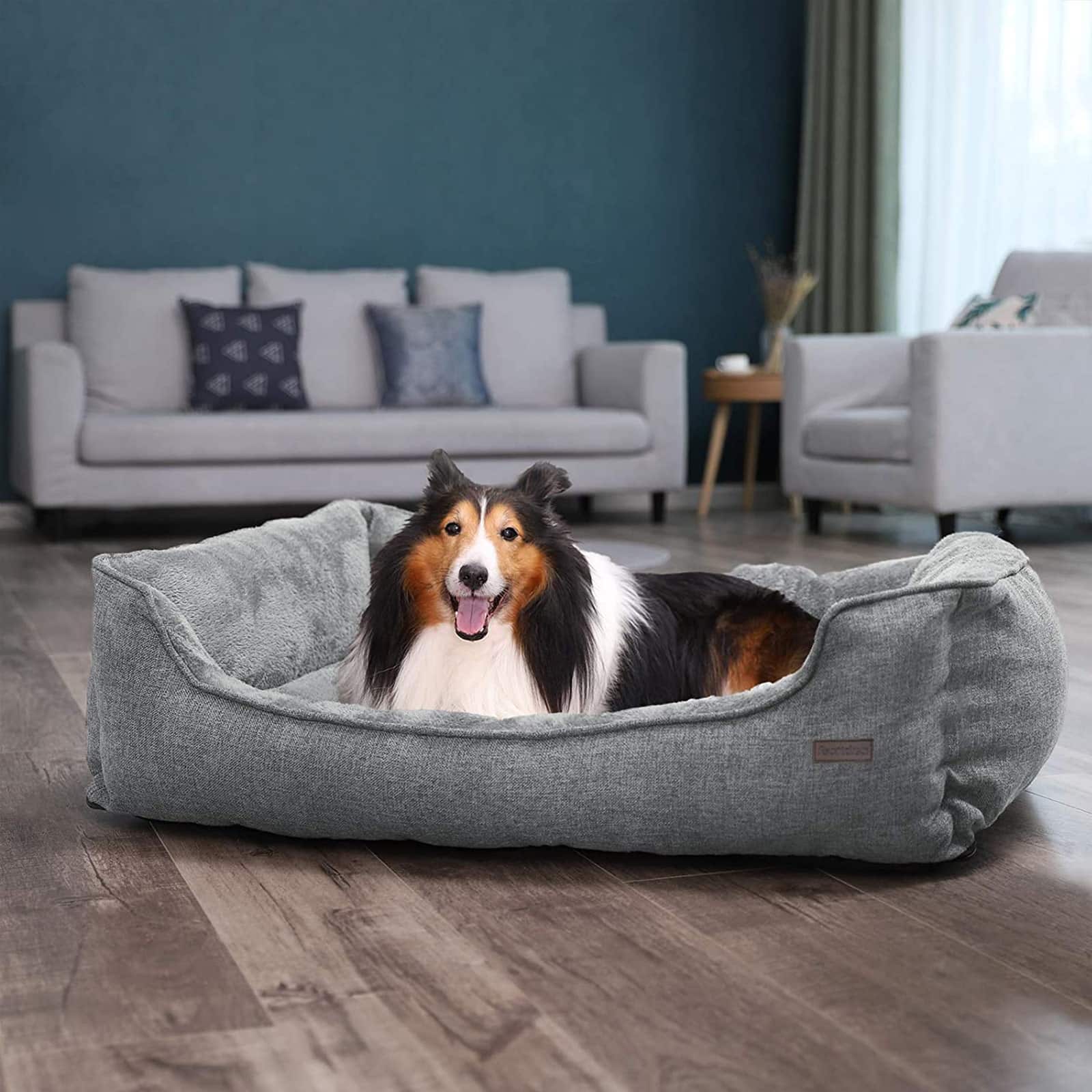 Hundebett mit waschbarem Bezug-B34PGW12GG Hundebett mit waschbarem Bezug-B34PGW12GG