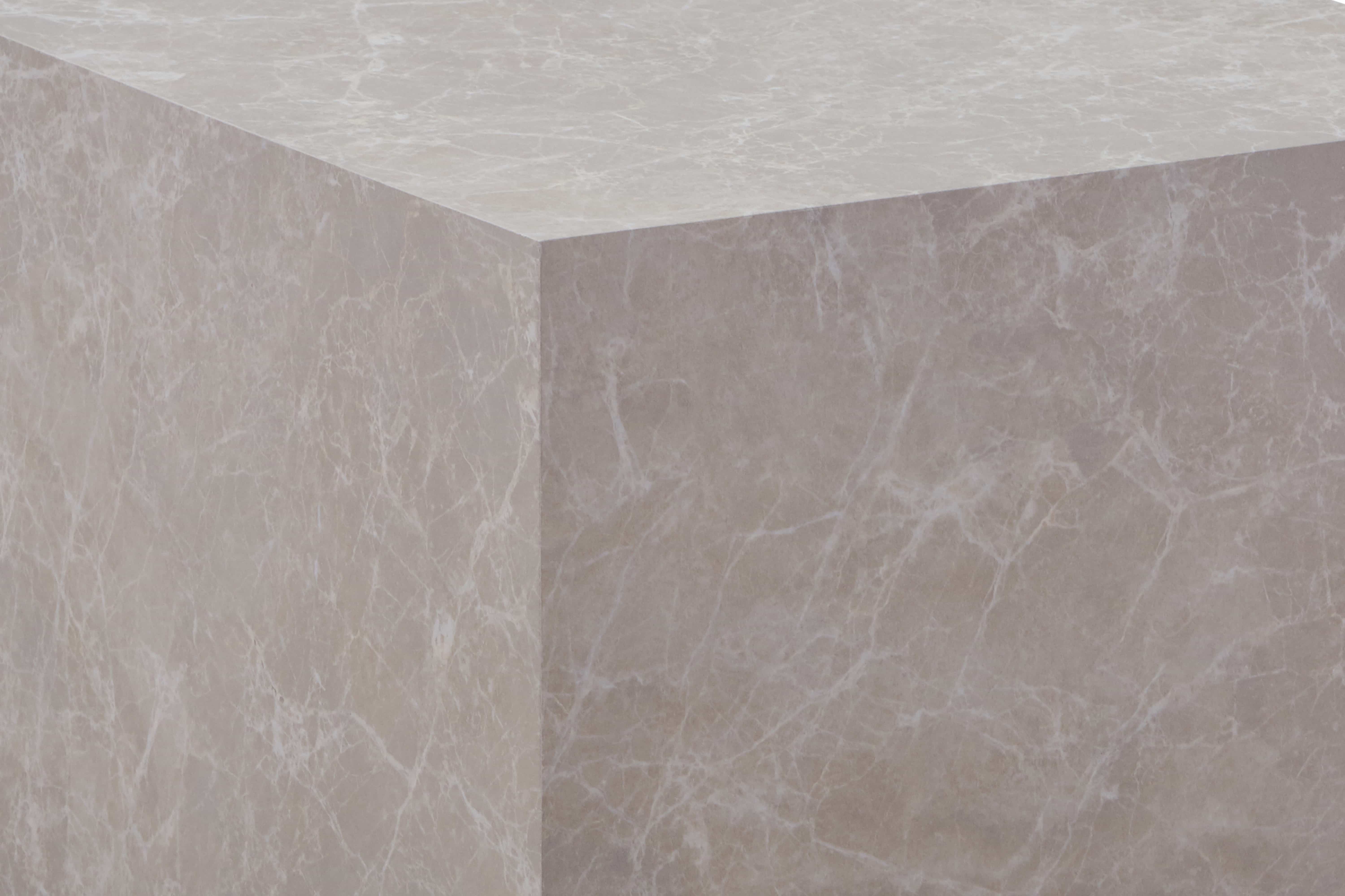 Beistelltisch Cuboid 125 Weiß